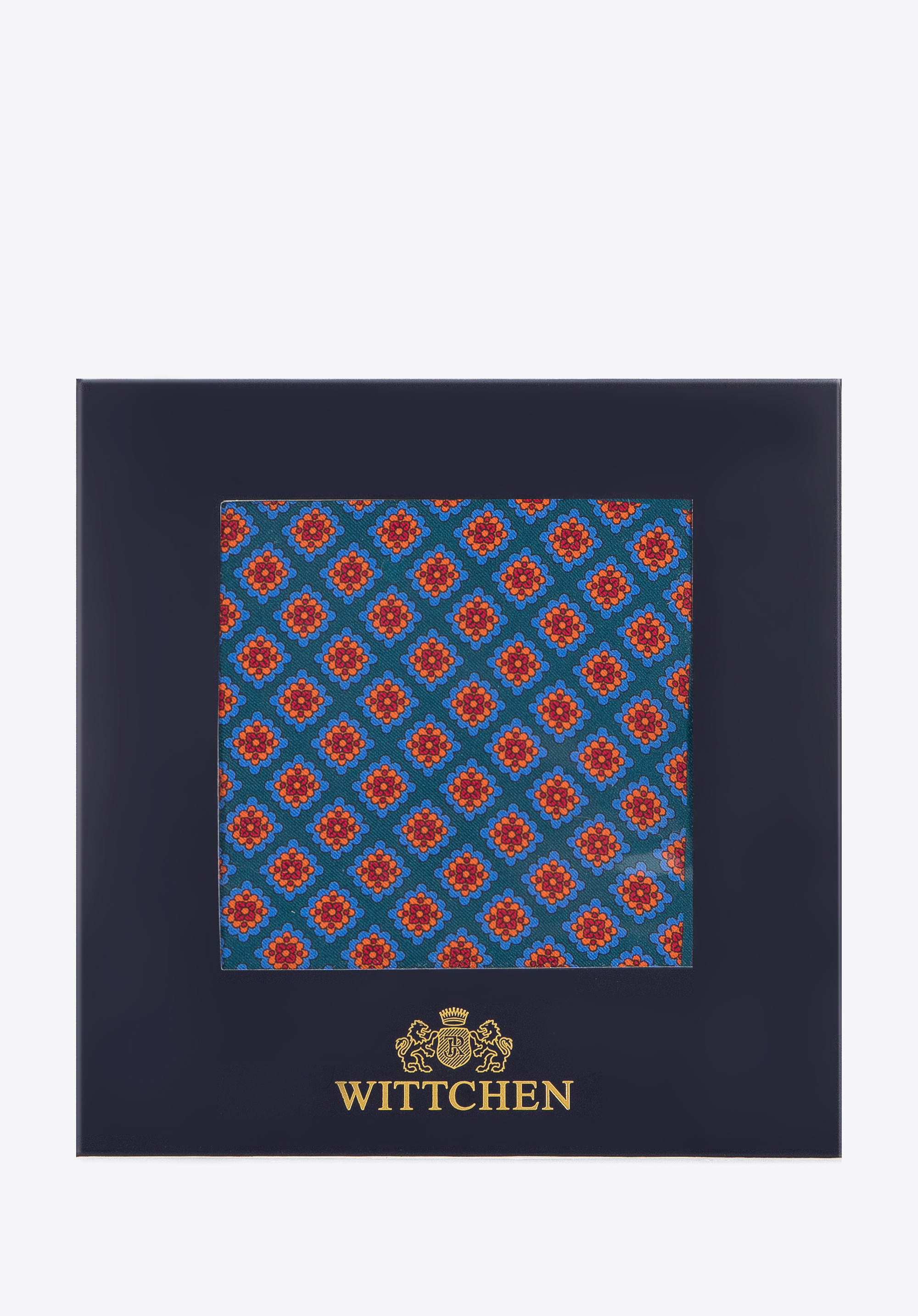 Poszetka jedwabna we wzory