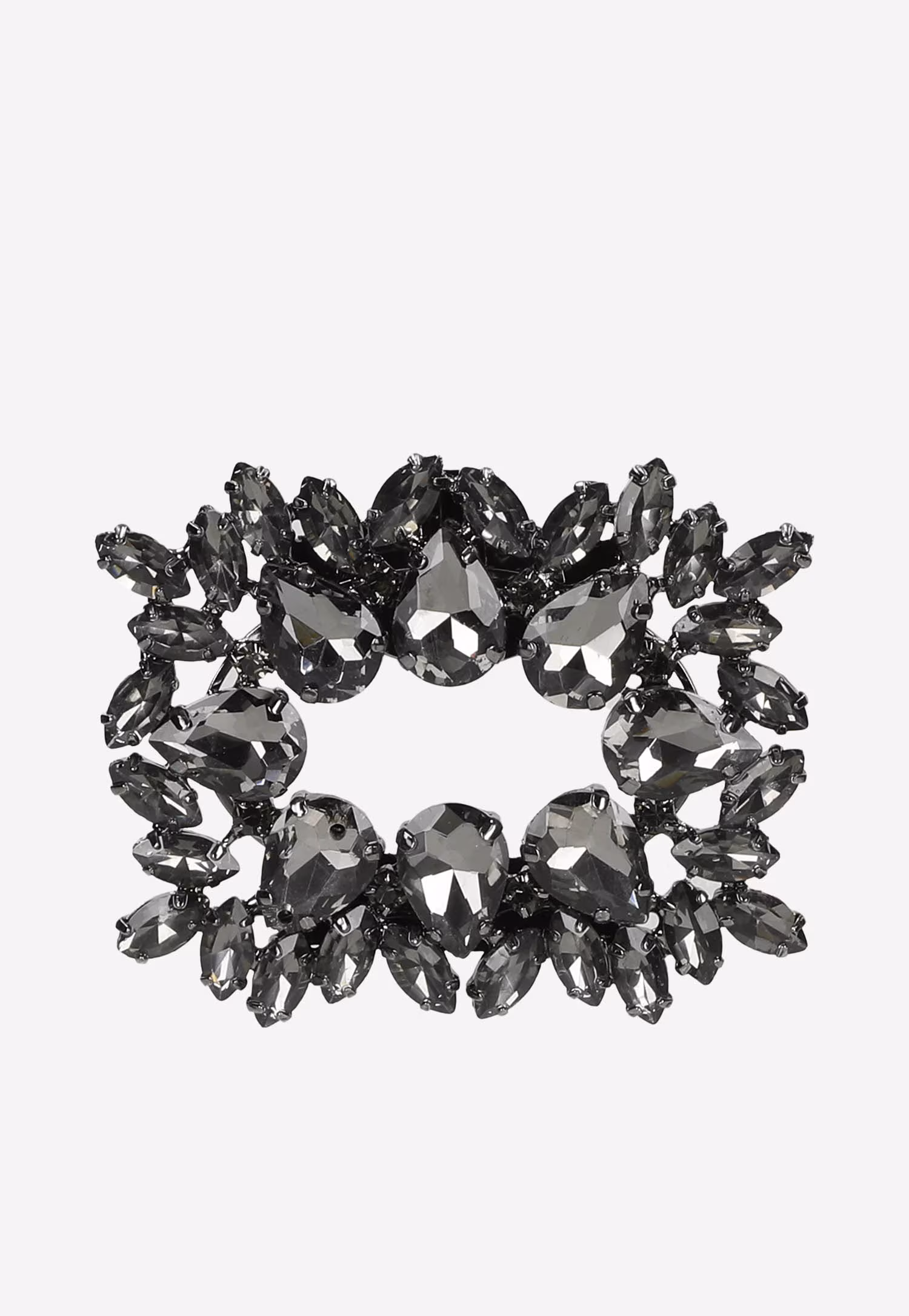 Ozdoby do butów z ciemnymi kryształkami