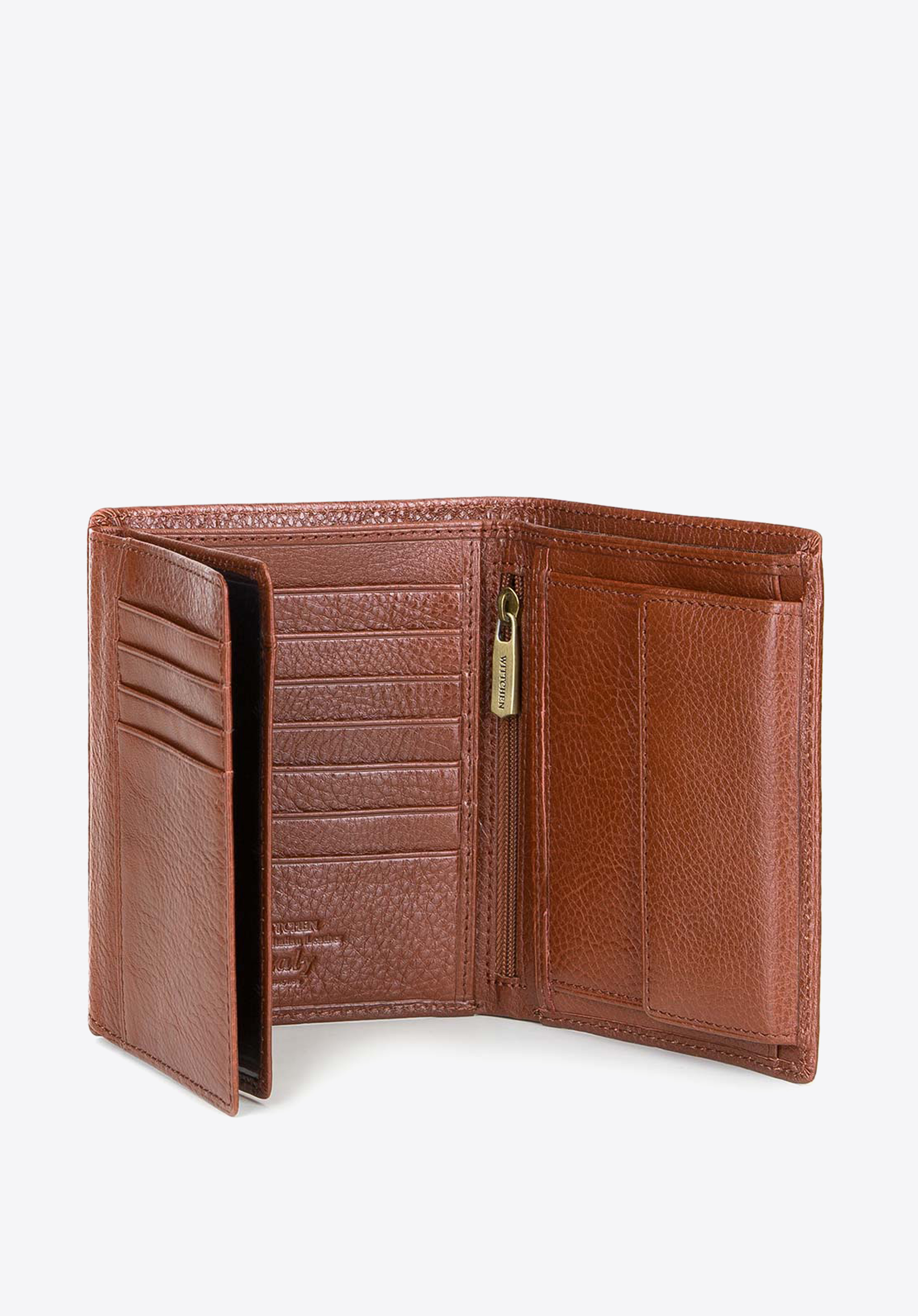 Męski portfel ze skóry prosty