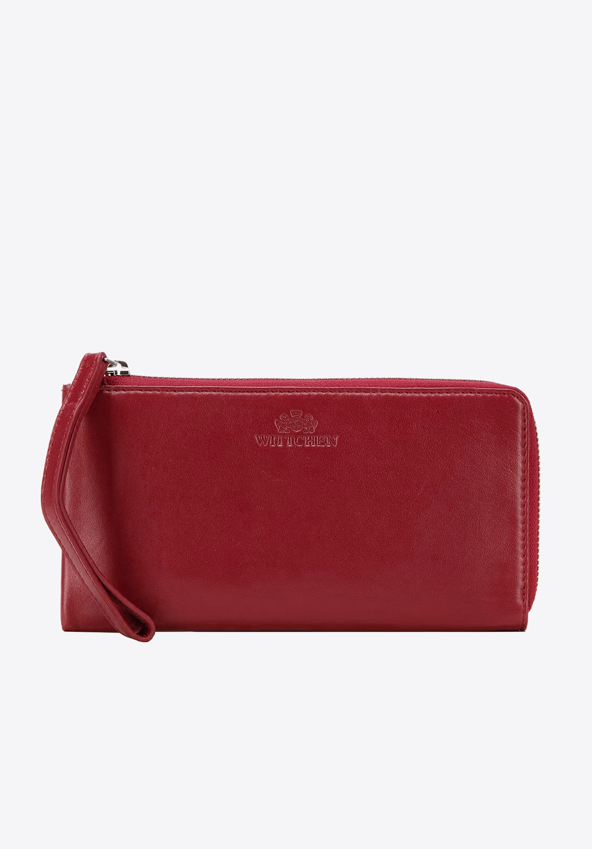 Damski portfel ze skóry duży z uchwytem