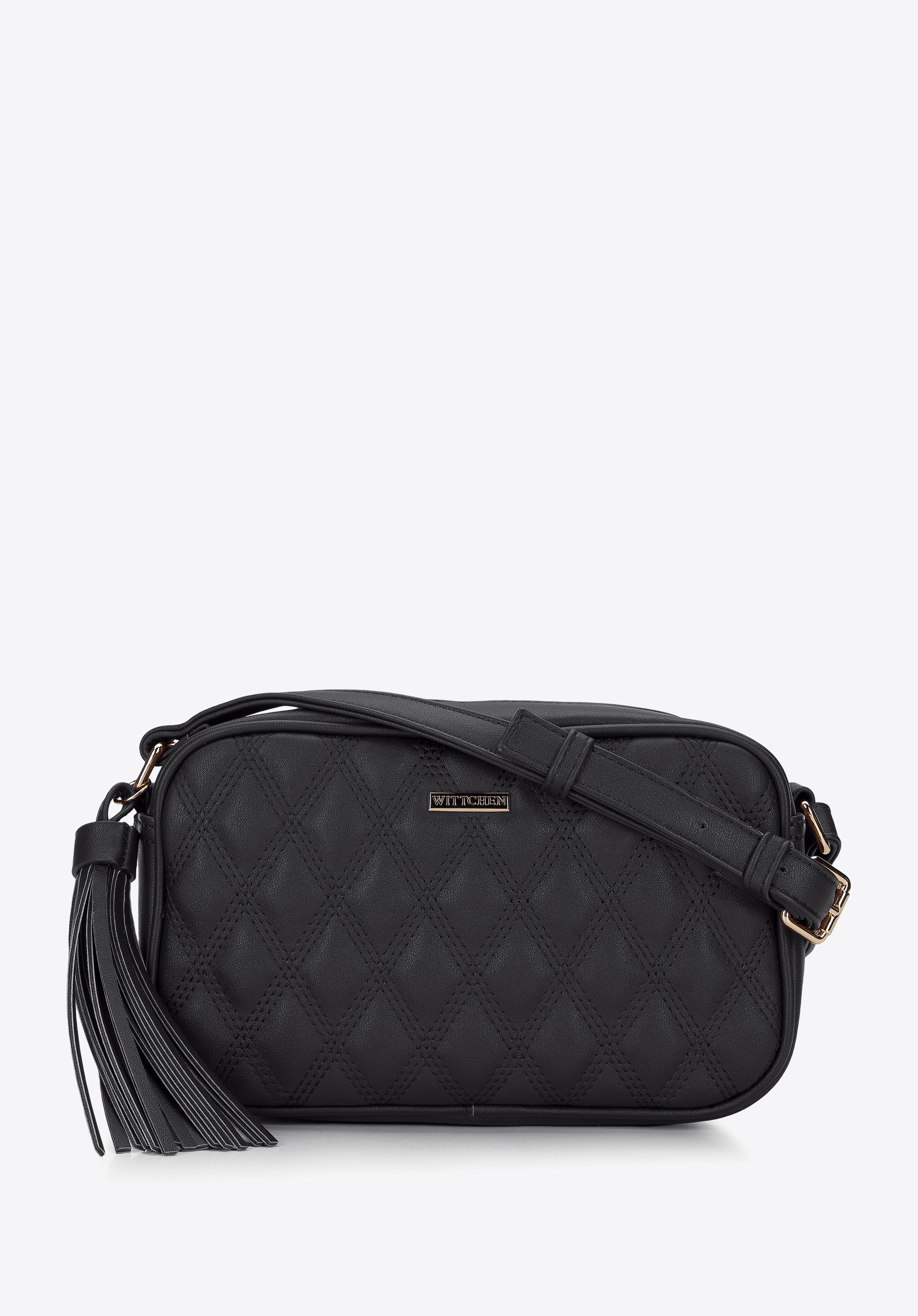 Damska listonoszka z pikowanej ekoskóry z chwostem