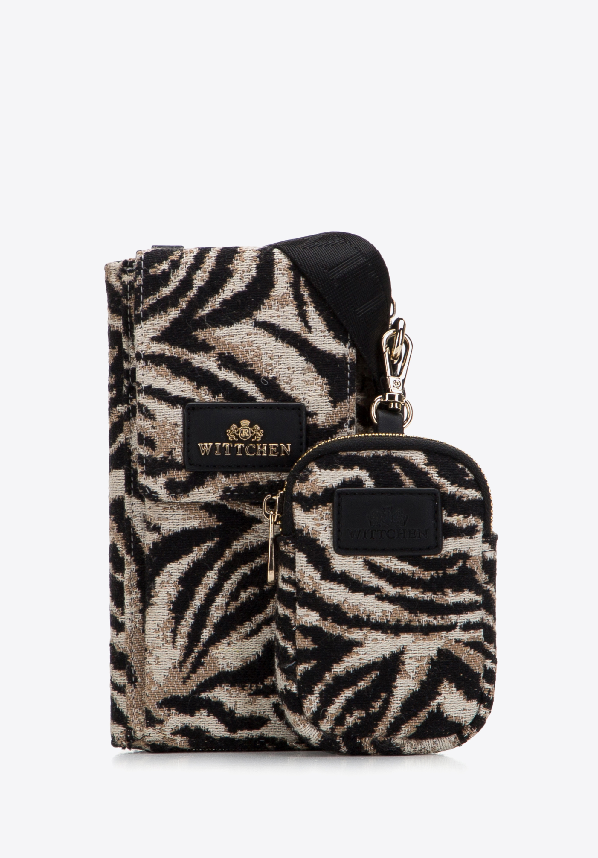 Damska minitorebka wzorzysta z etui