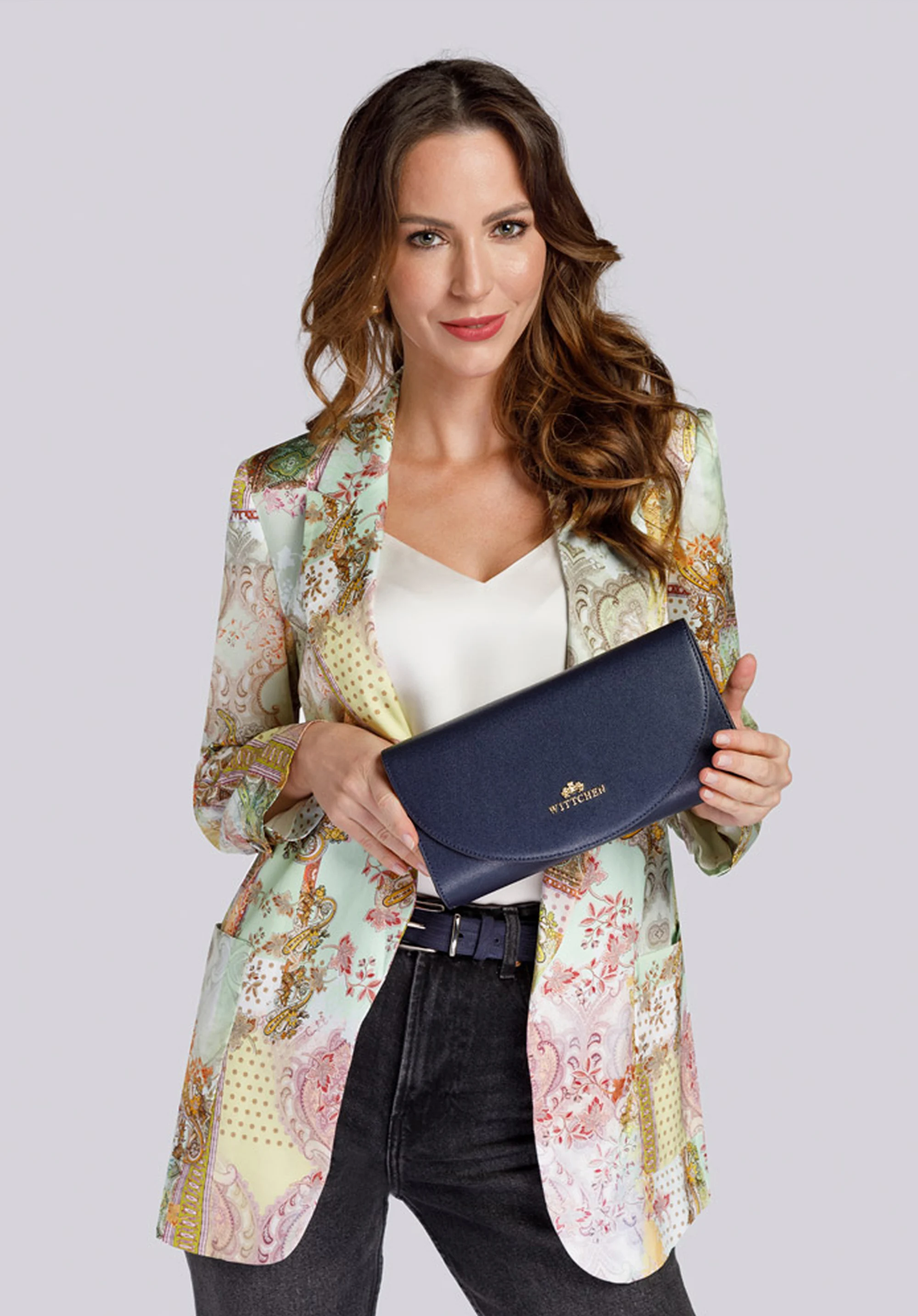 Kopertówka skórzana minimalistyczna