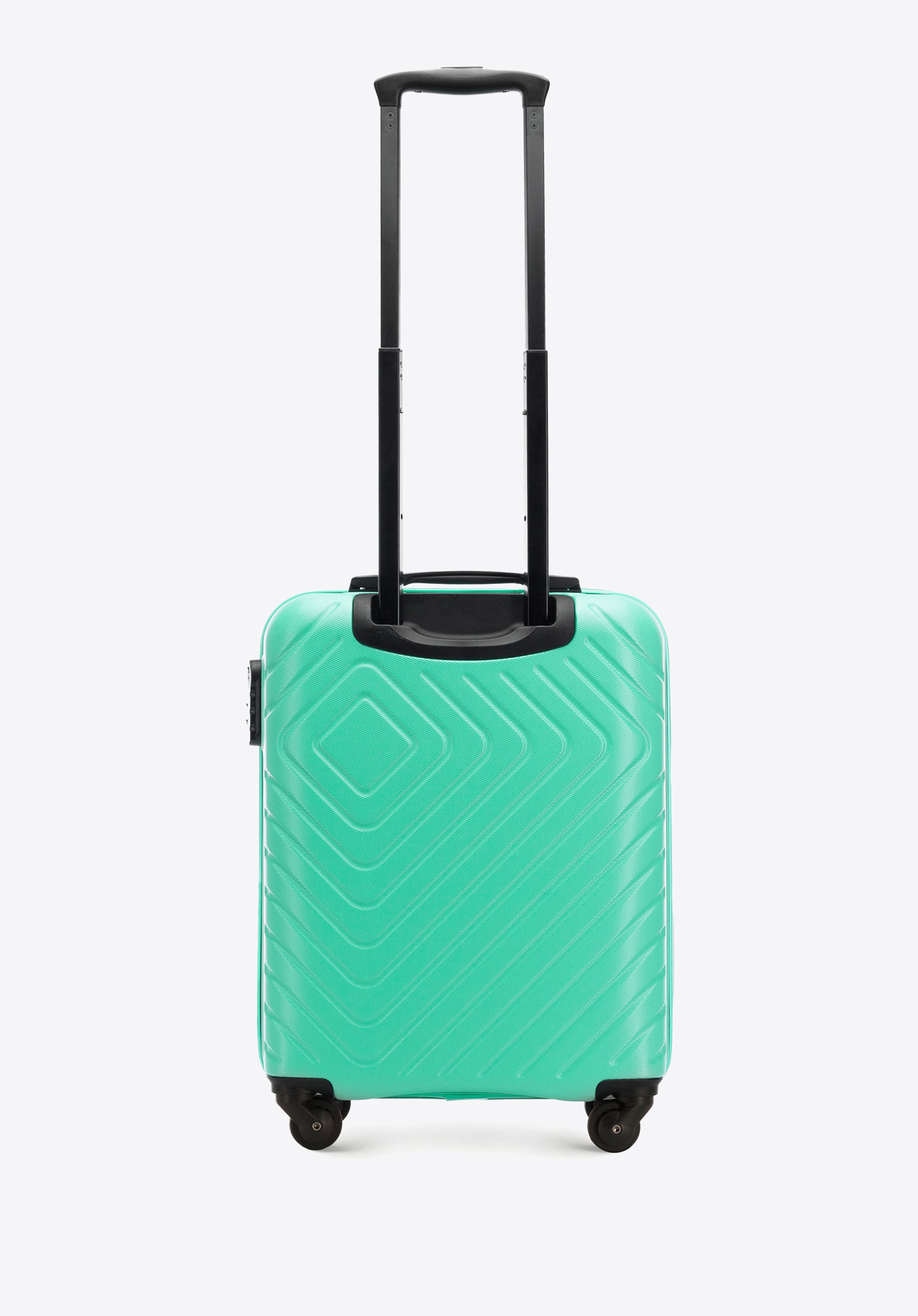 Walizka kabinowa z ABS-u z geometrycznym tłoczeniem