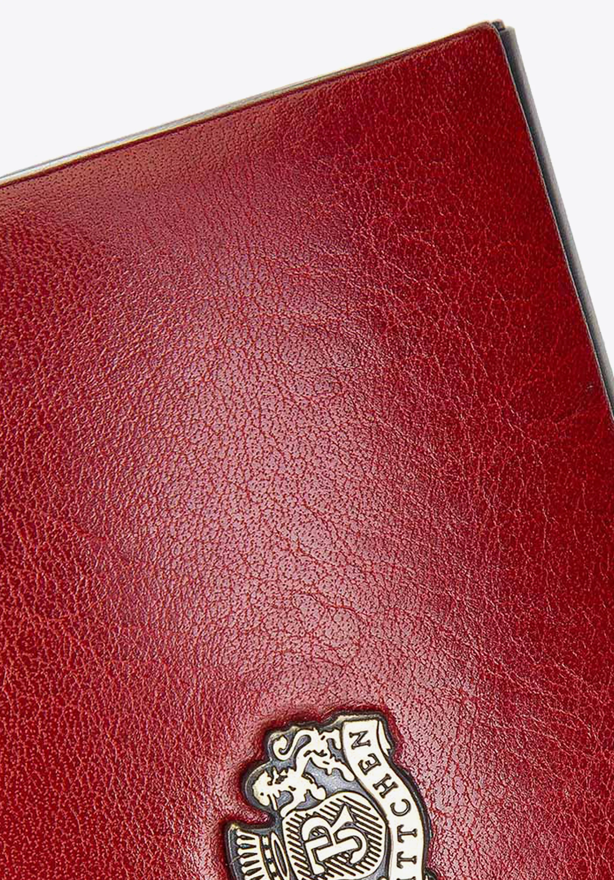 Etui na wizytówki ze skóry z herbem klasyczne