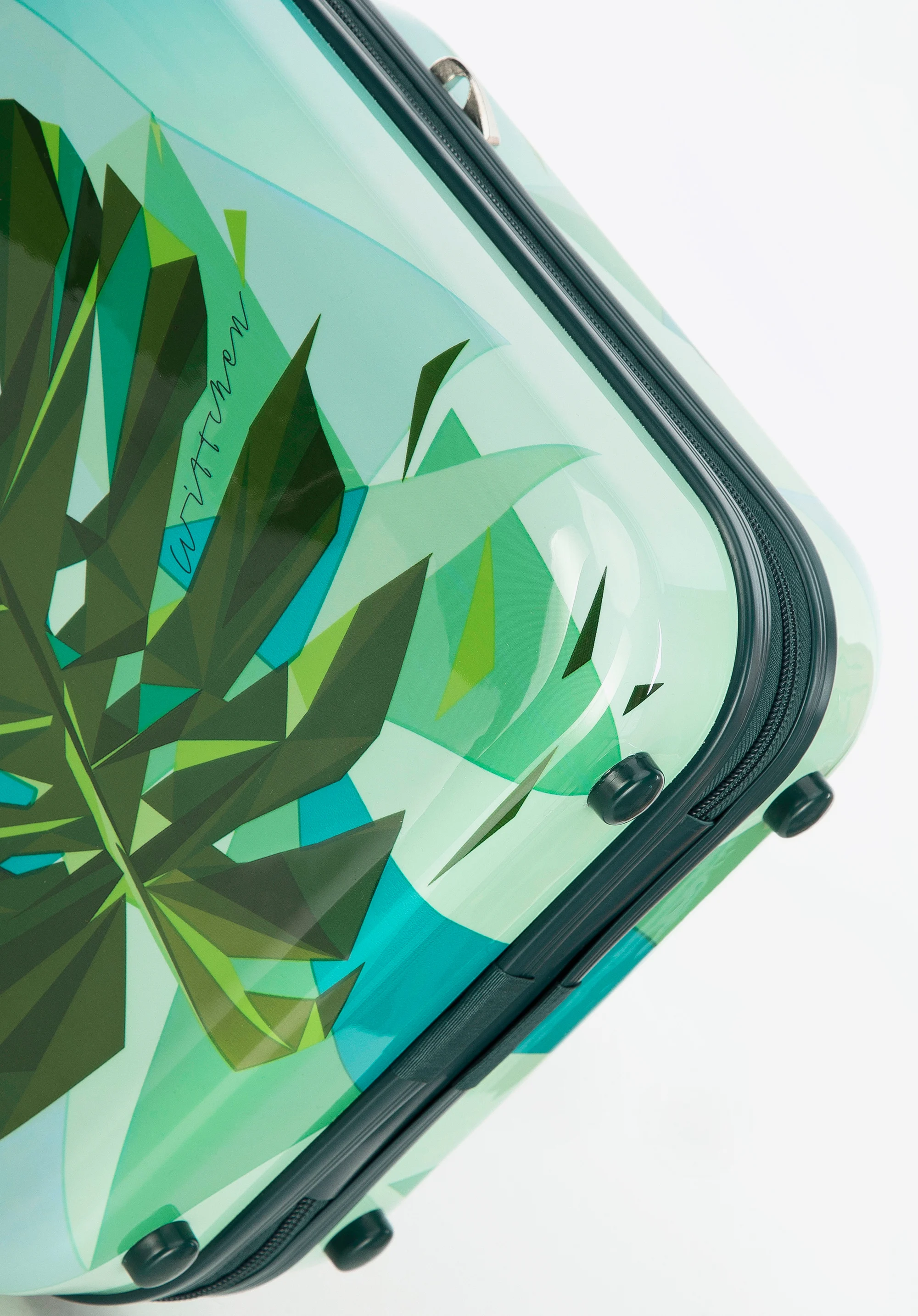 Walizka kabinowa z ABS-u z nadrukiem