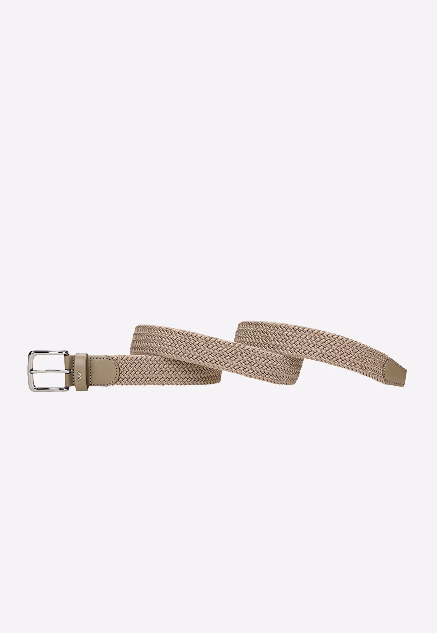 Brązowy materiałowy pasek męski