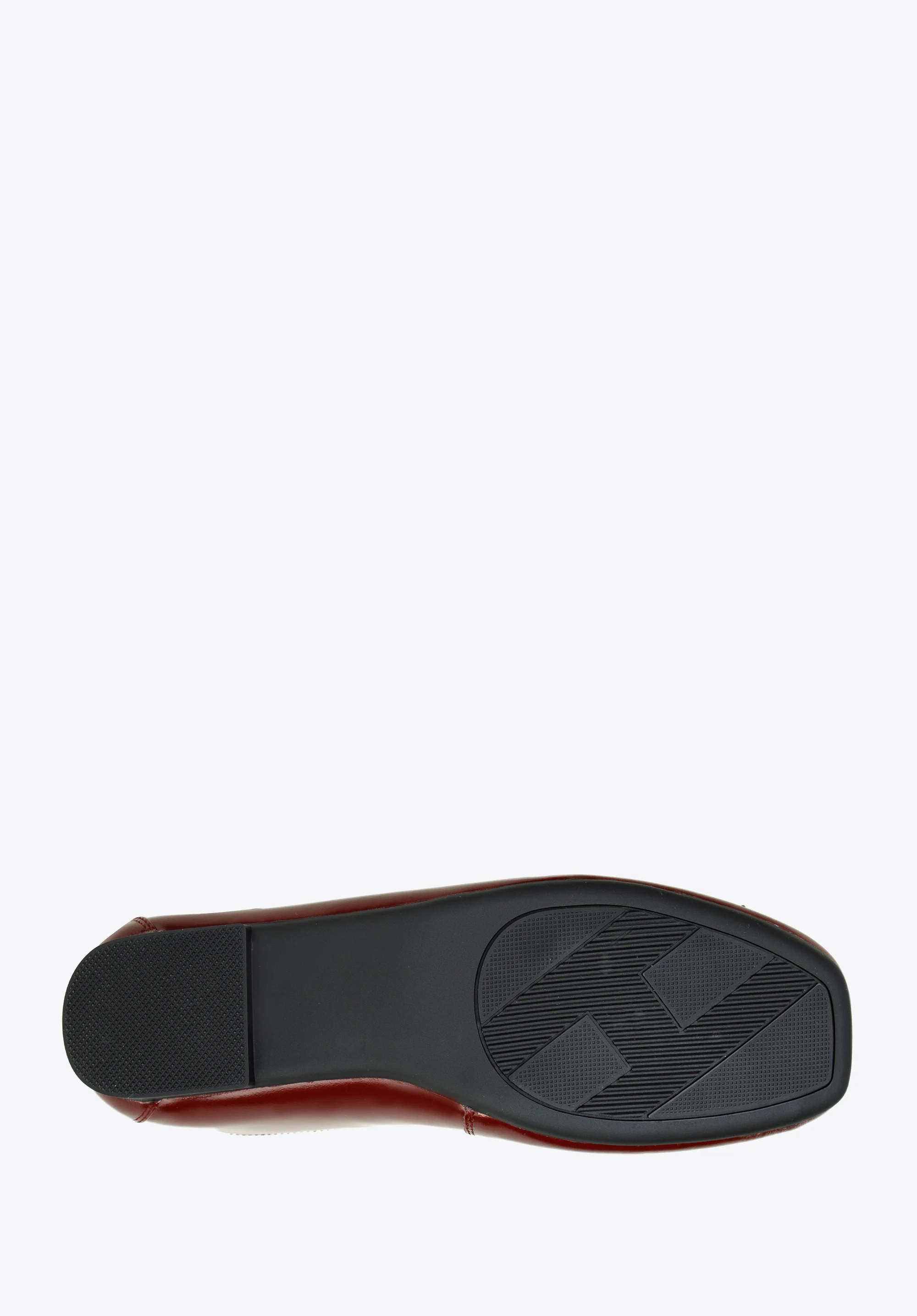 Baleriny z miękkiej skóry z kokardką z monogramem