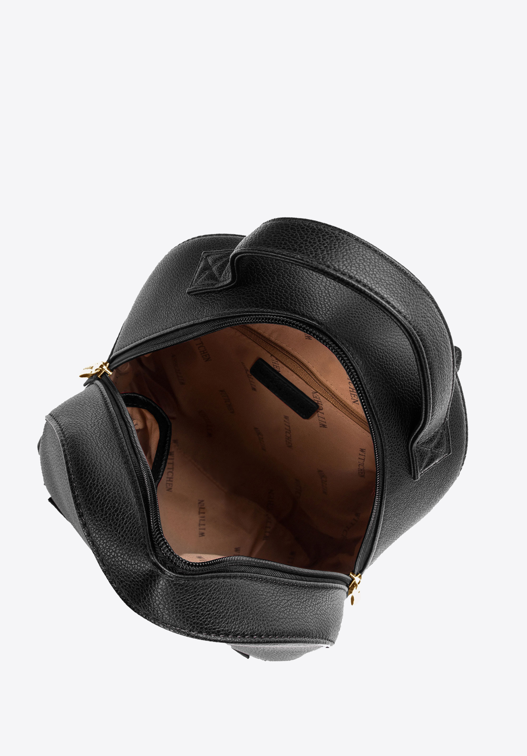 Damski plecak z ekoskóry zaokrąglony mały