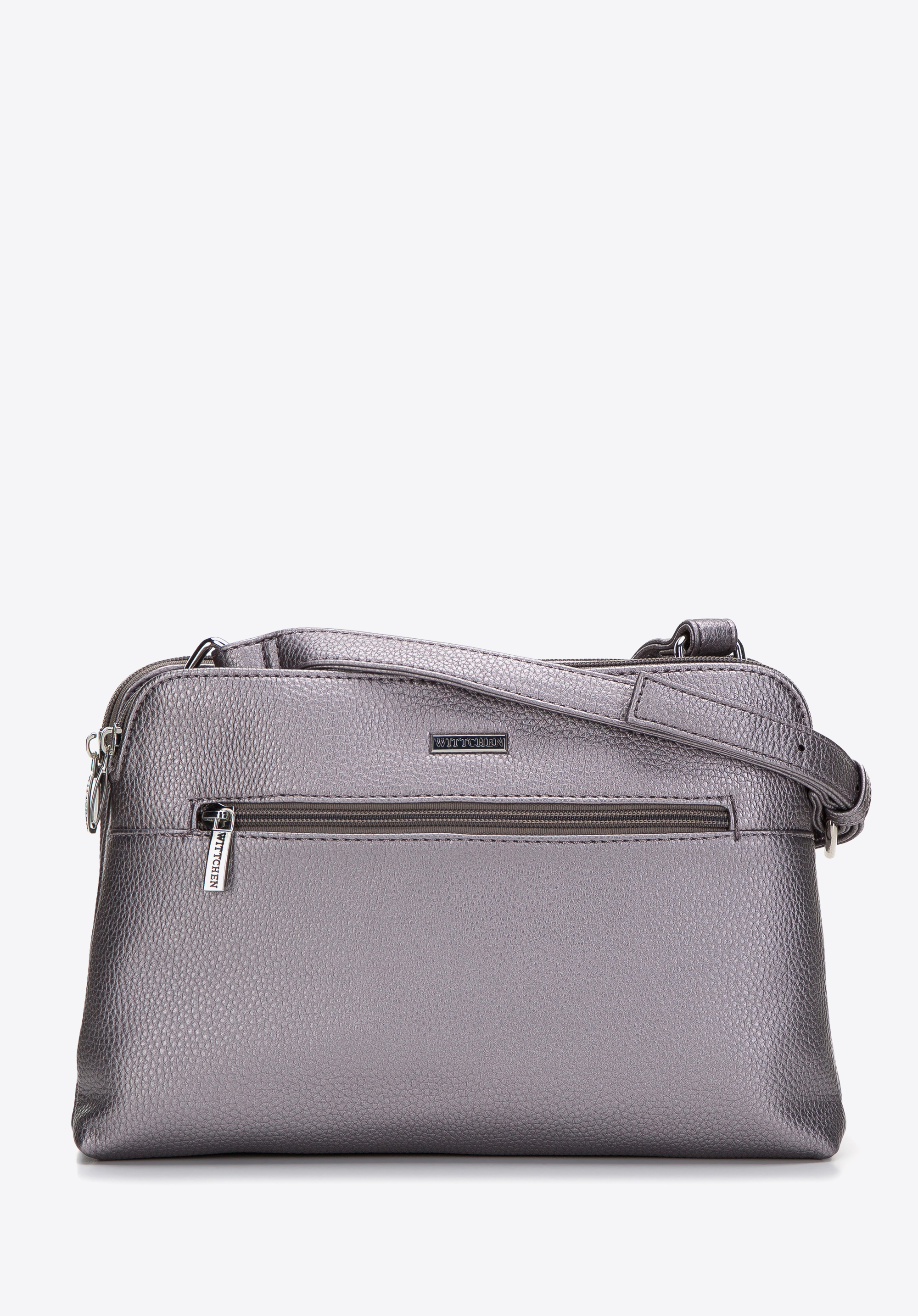 Damska listonoszka z ekoskóry dwukomorowa