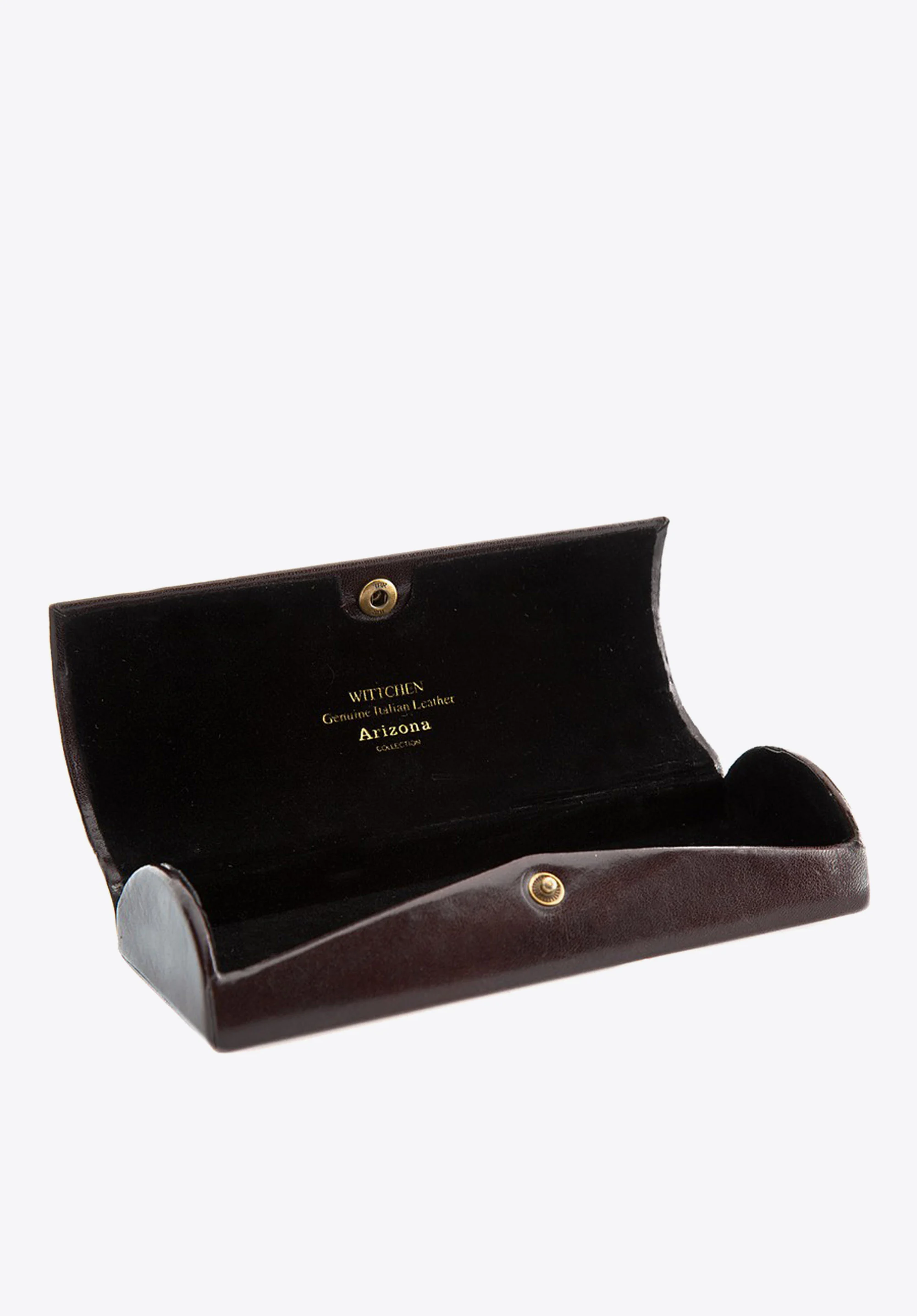 Etui na okulary skórzane gładkie