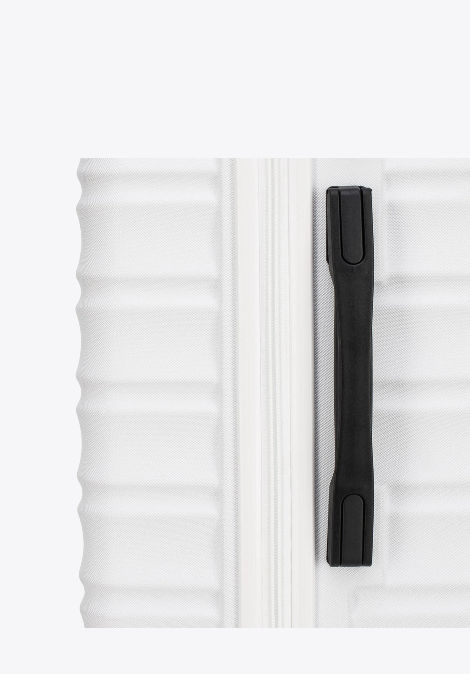 Duża walizka z ABS-u z żebrowaniem