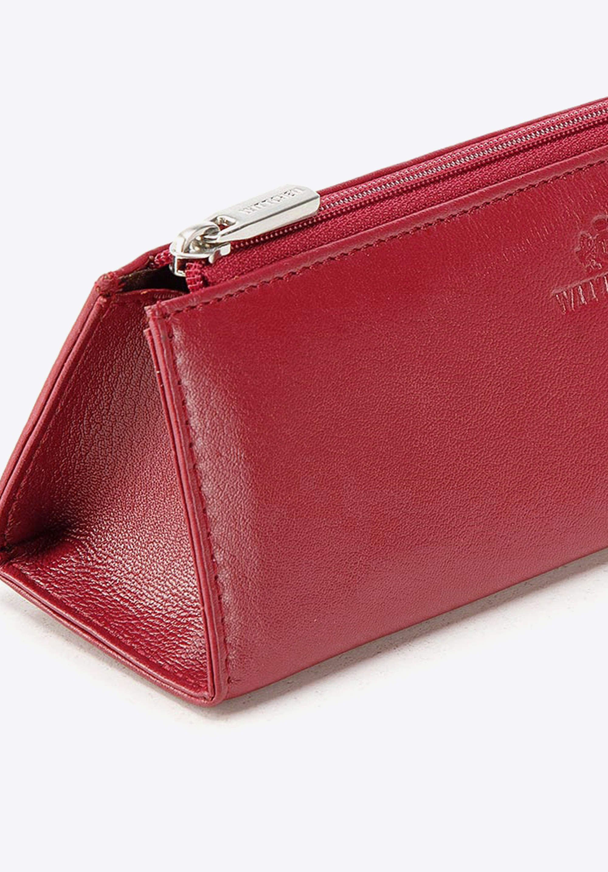 Etui na okulary ze skóry trójkątne