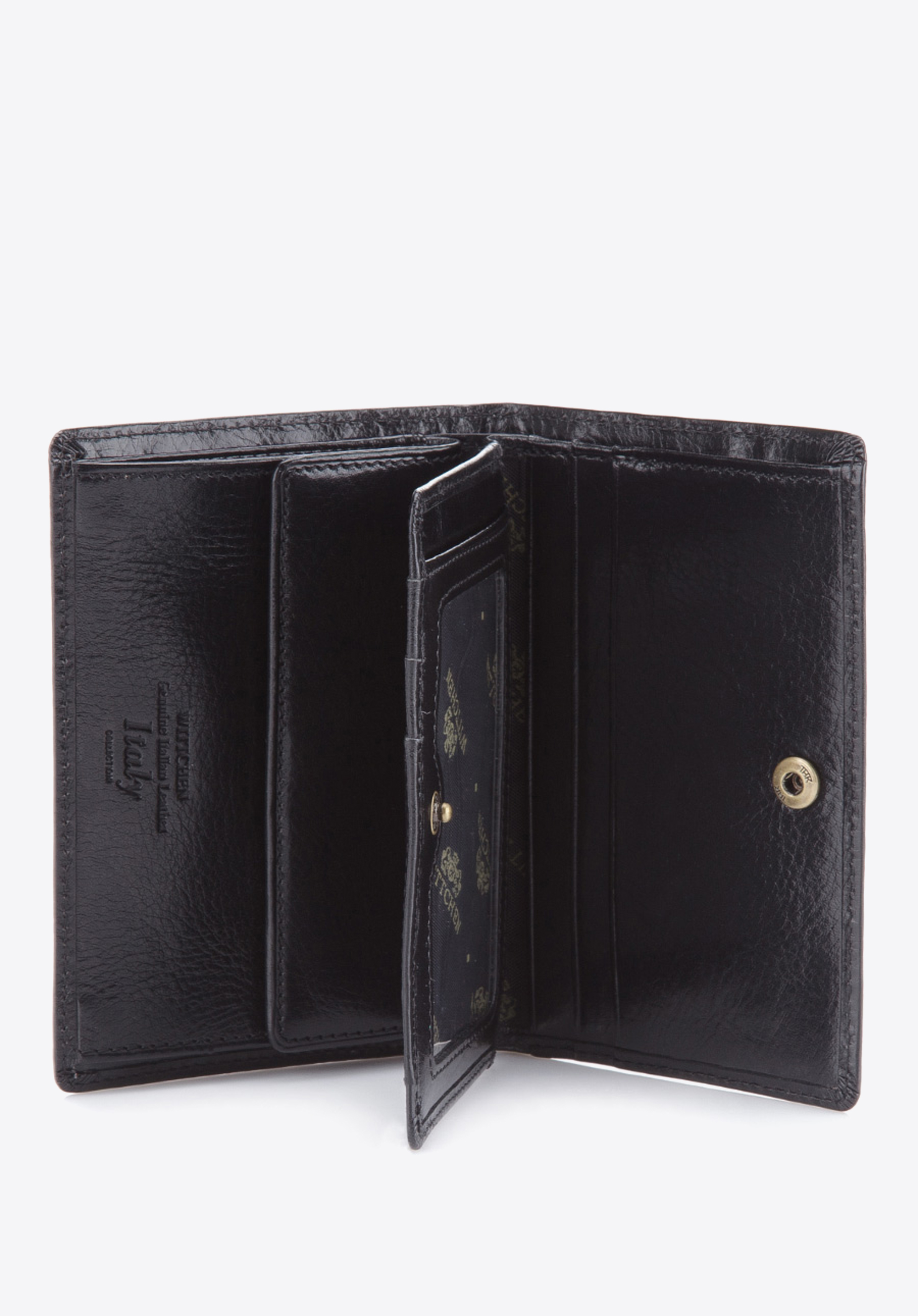 Męski portfel skórzany zapinany na zatrzask