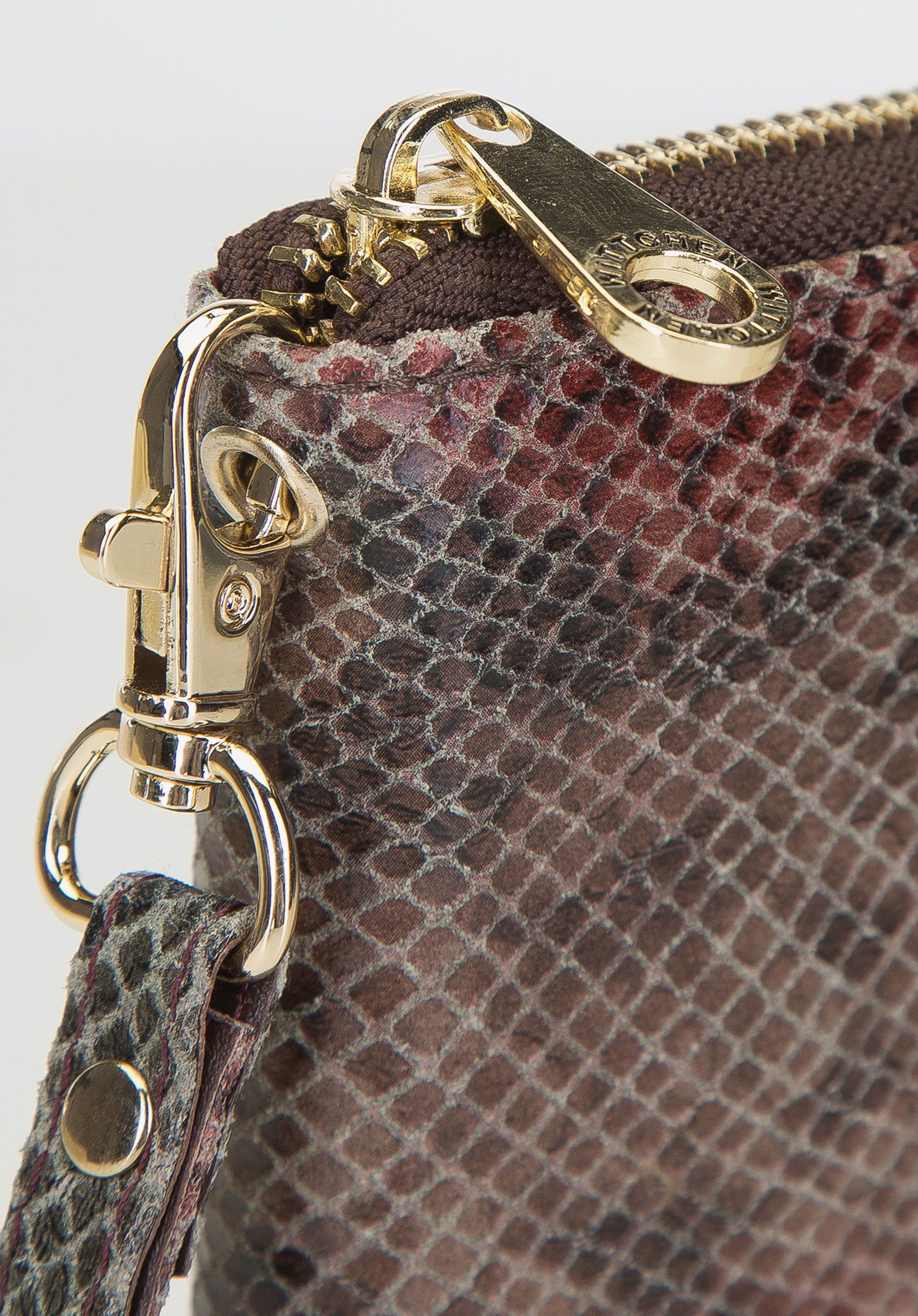 Damski portfel ze skóry lizard duży