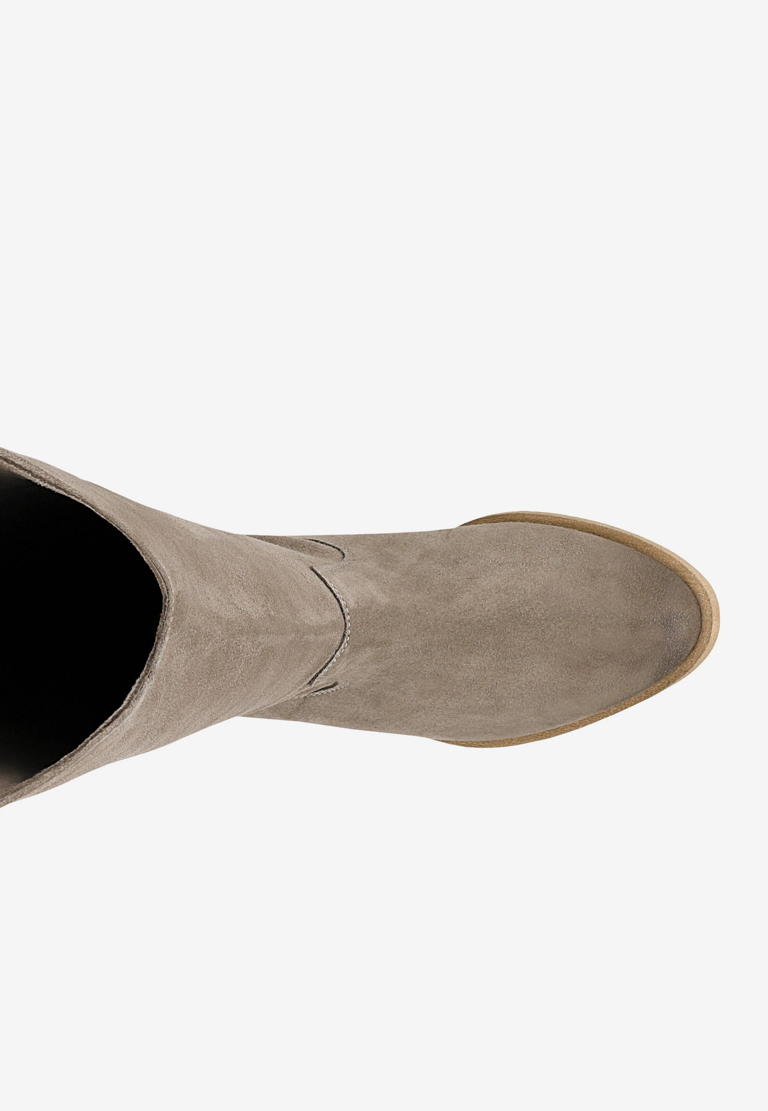 Czarne wysokie botki damskie z dwoiny welurowej