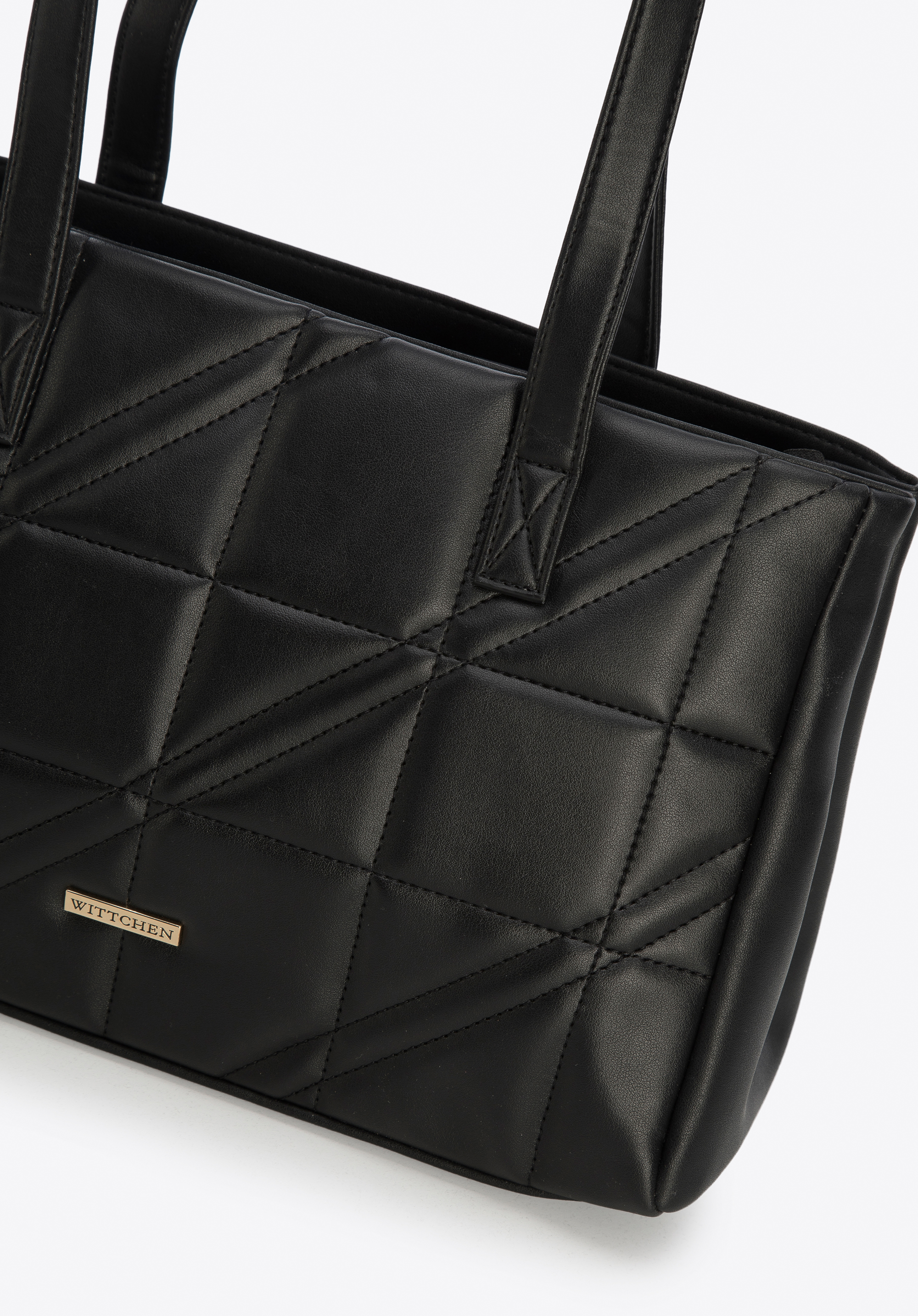 Torebka shopperka z pikowanej ekoskóry