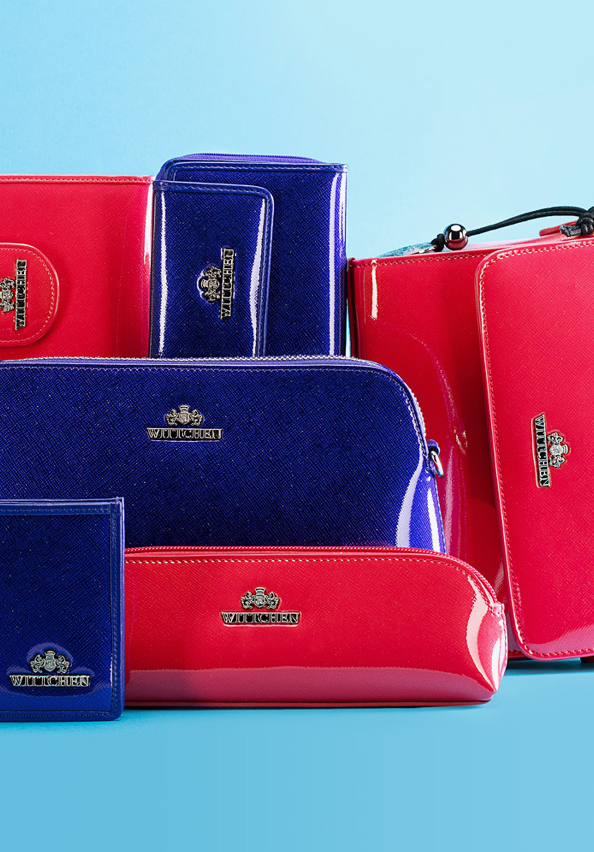 Damska listonoszka skórzana lakierowana zaokrąglona