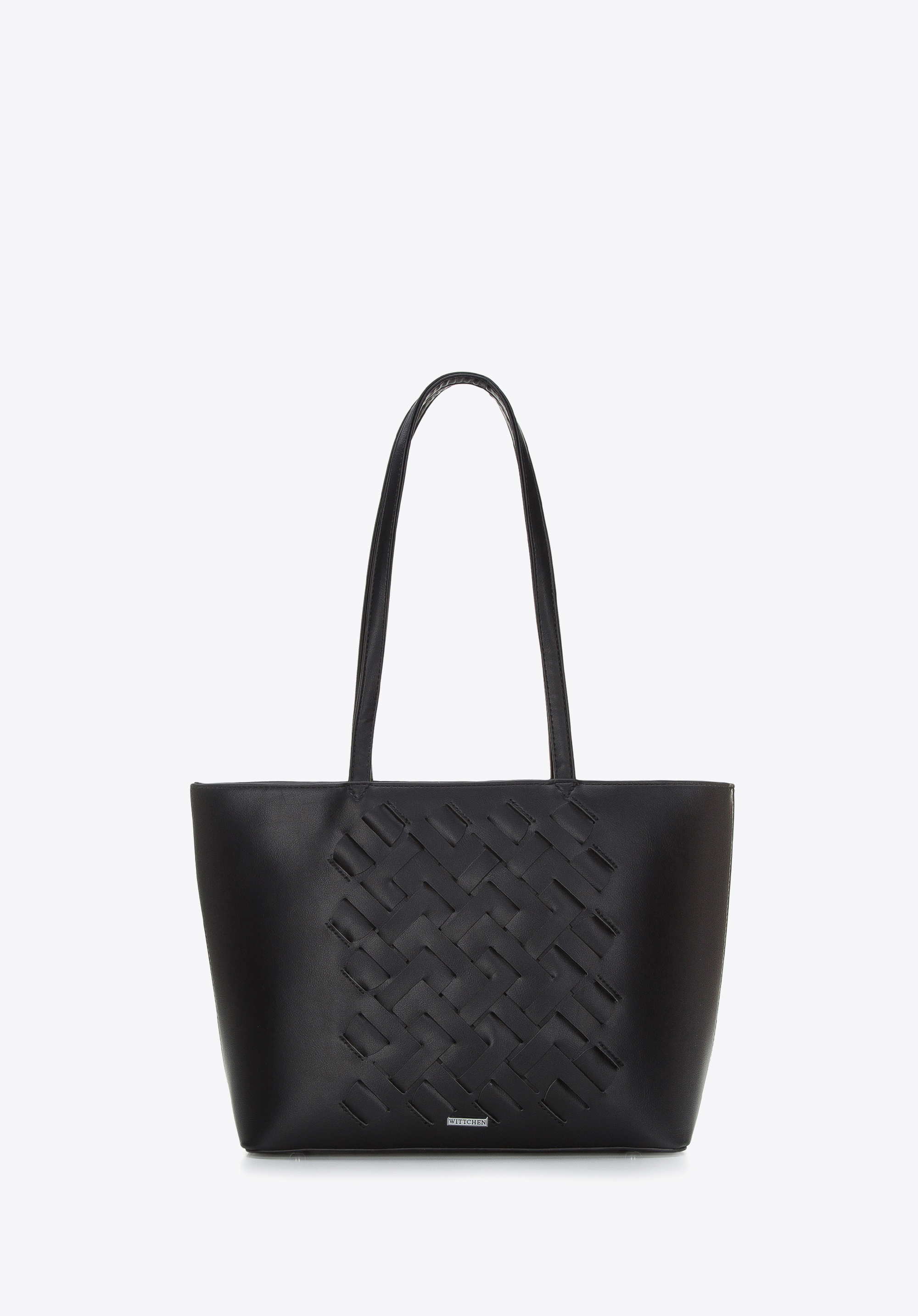 Torebka shopperka z plecionką