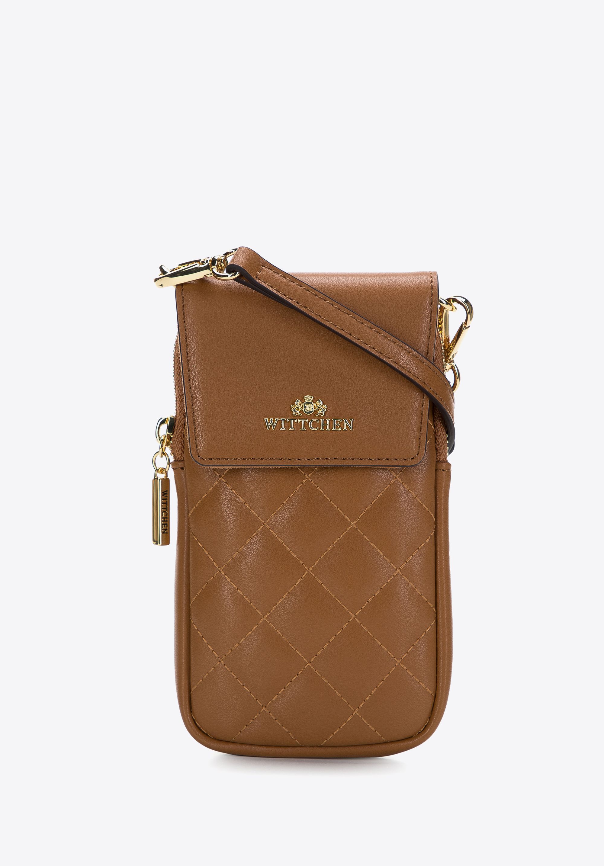 Damska minitorebka z pikowanej skóry