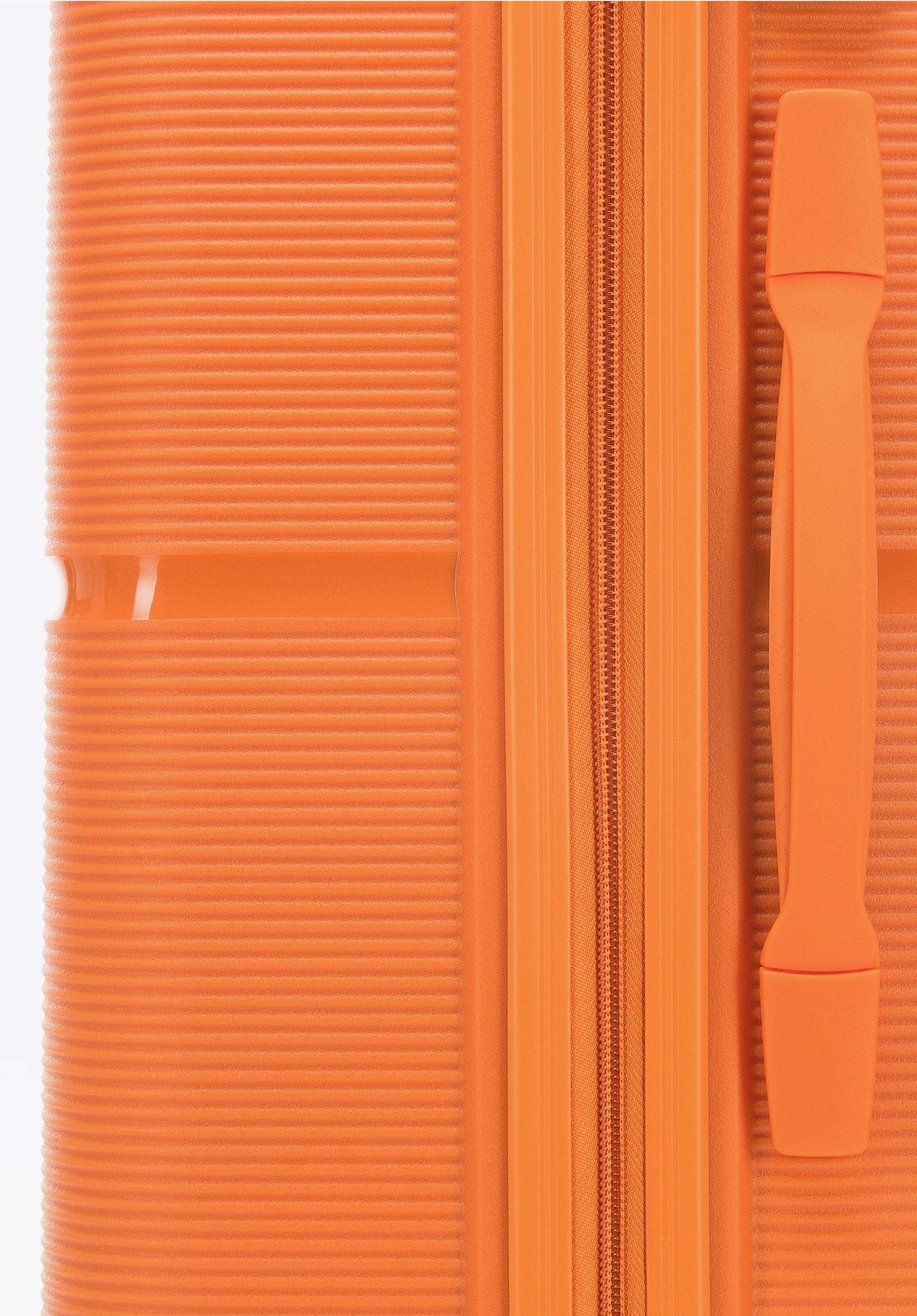 Średnia walizka z polipropylenu jednokolorowa