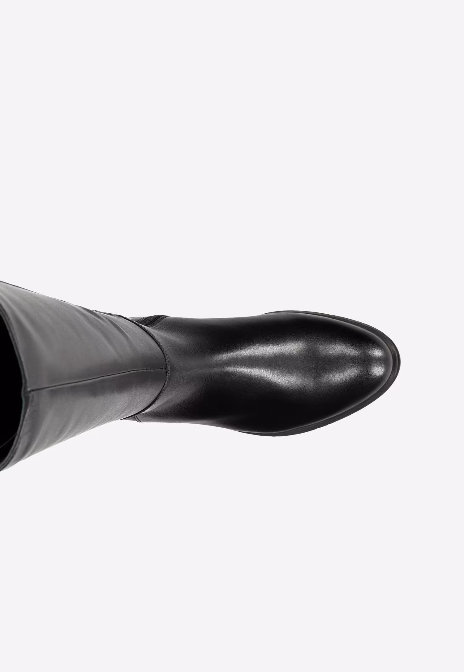 Brązowe kozaki oficerki ze skóry licowej