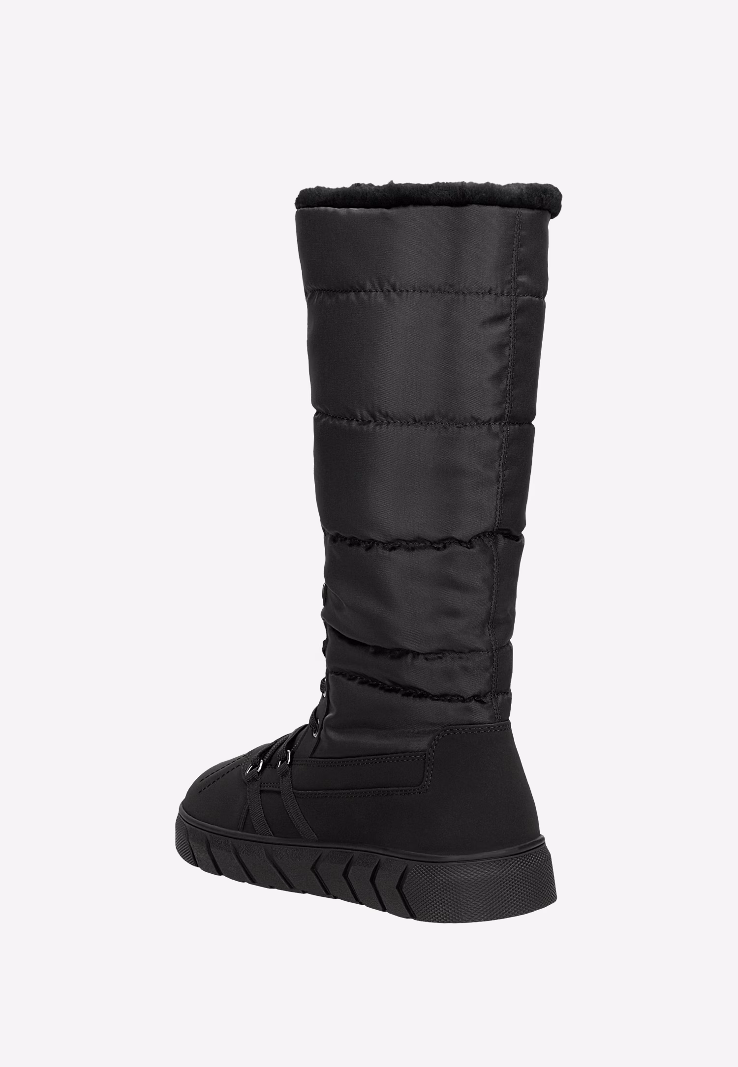 Wysokie śniegowce RELAKS w formie kozaków na płaskiej podeszwie