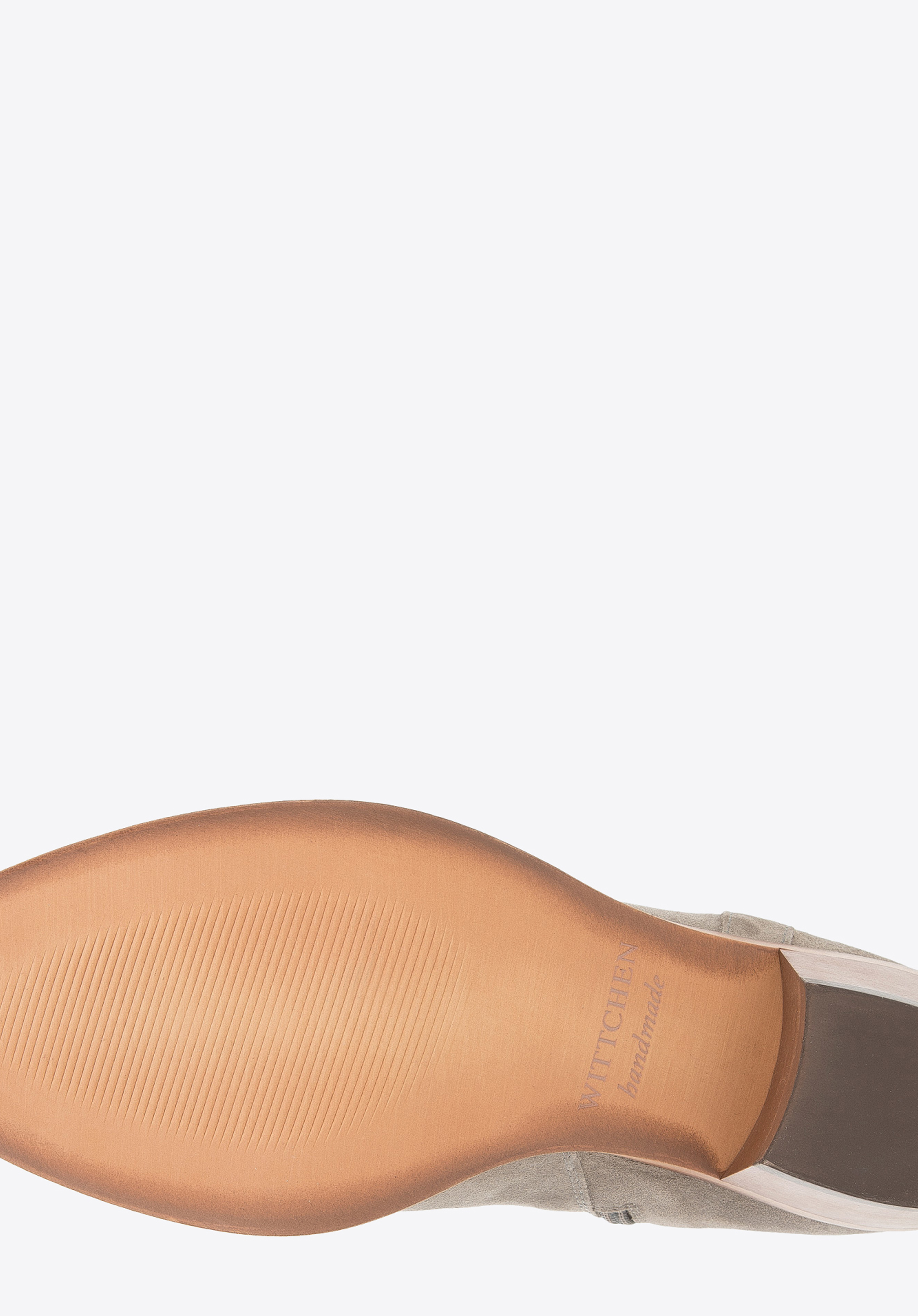 Kowbojki zamszowe na słupku proste