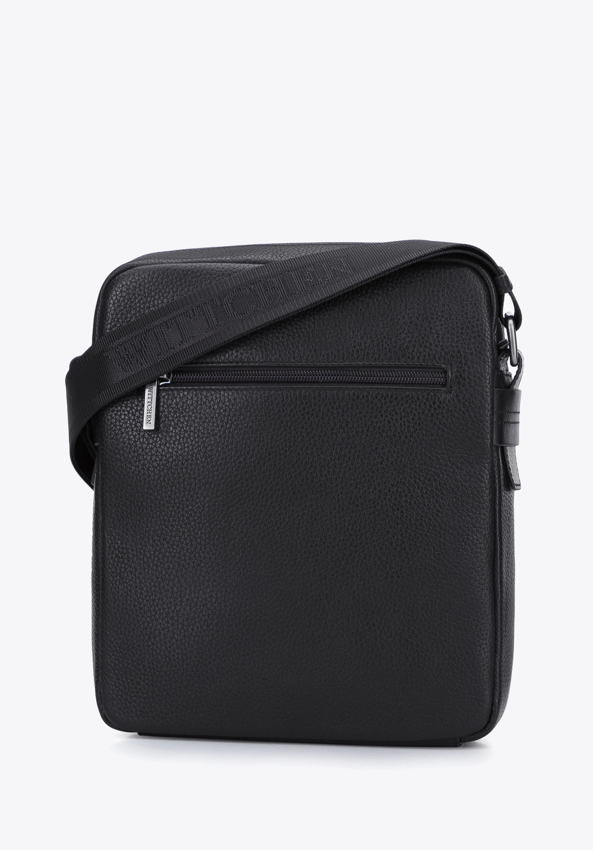 Męska listonoszka ze skóry o dwóch fakturach