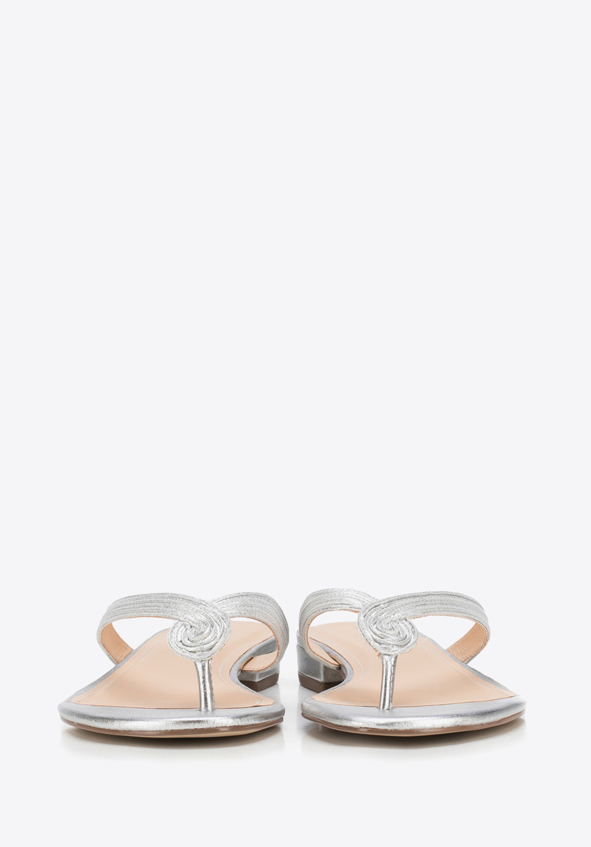 Damskie japonki materiałowe