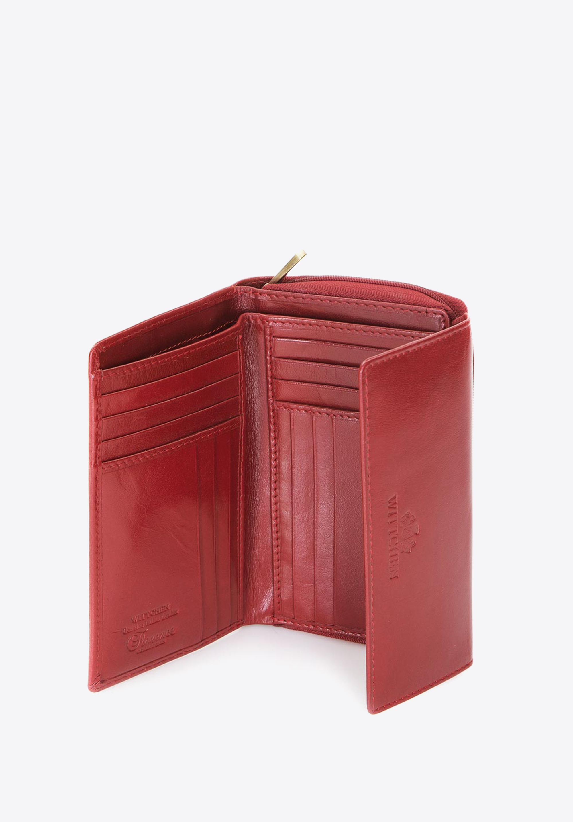 Damski portfel ze skóry poziomy