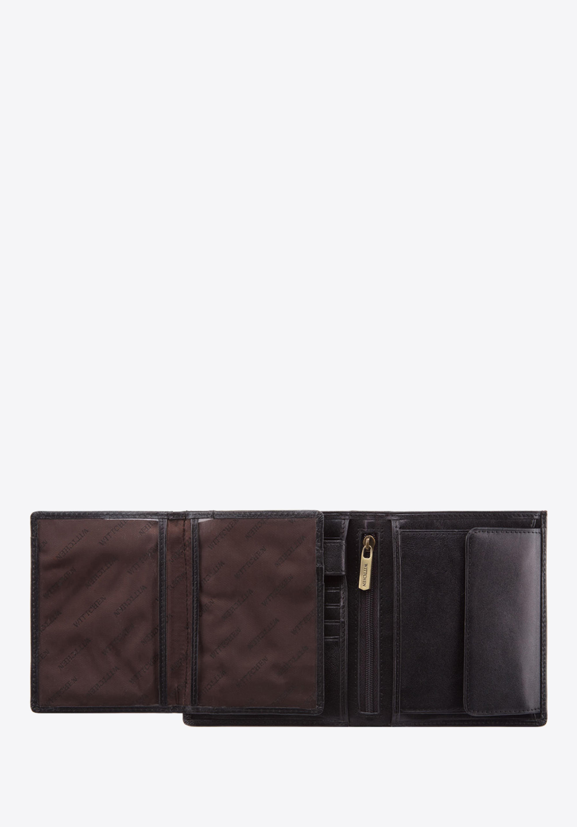 Męski portfel skórzany z podwójną kieszenią duży