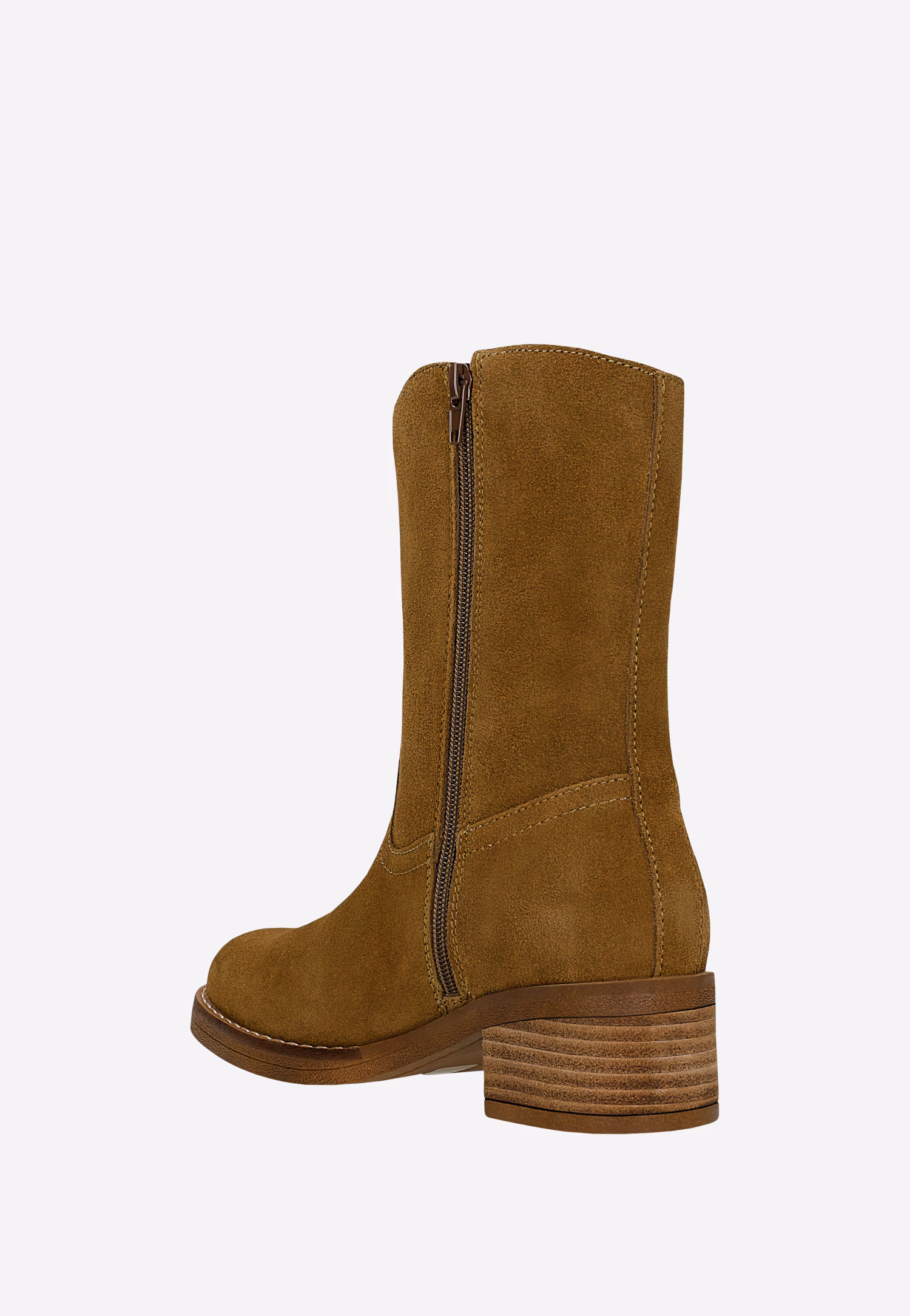 Czarne botki damskie zapinane na zamek