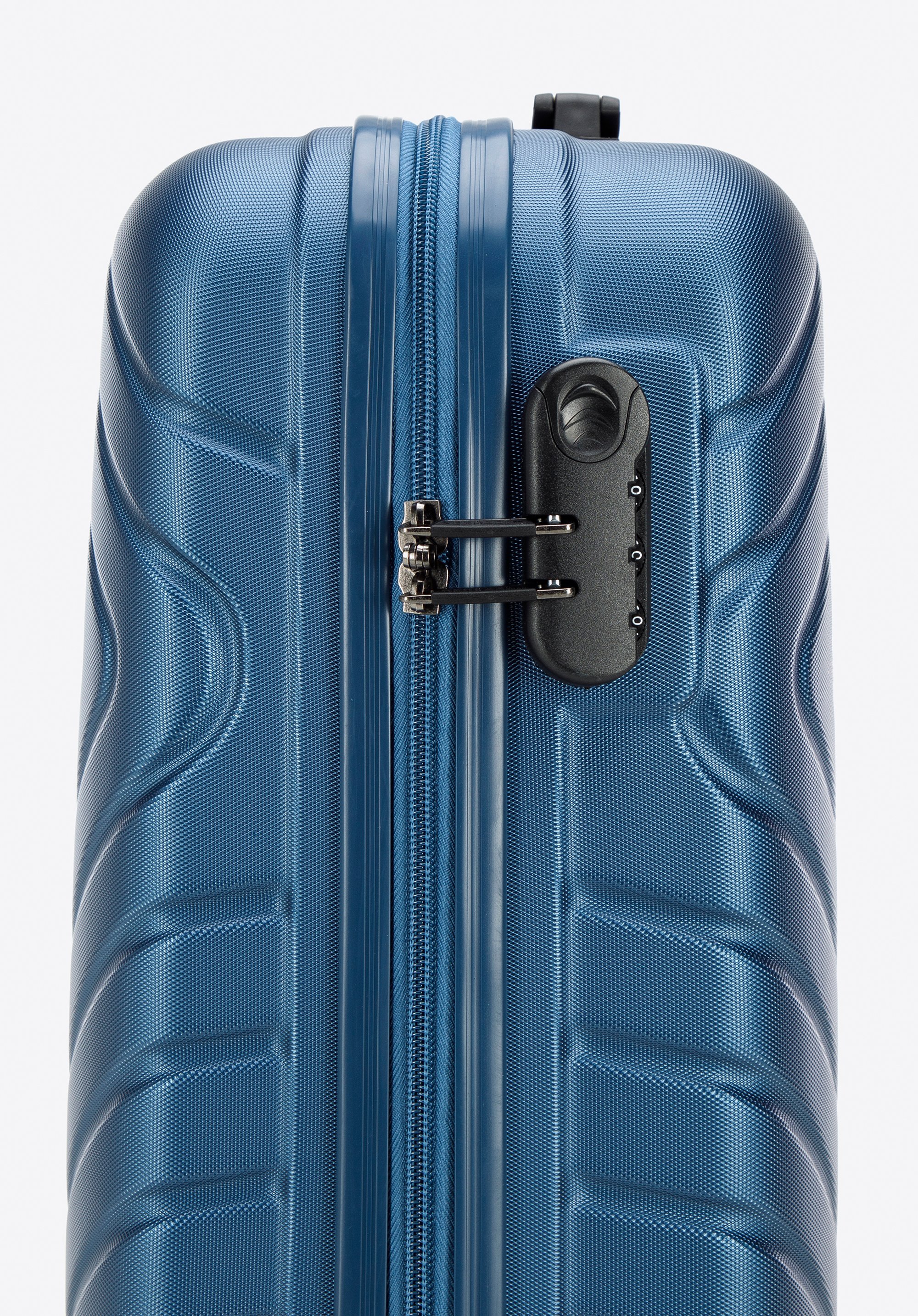 Walizka kabinowa z ABS-u z geometrycznym tłoczeniem