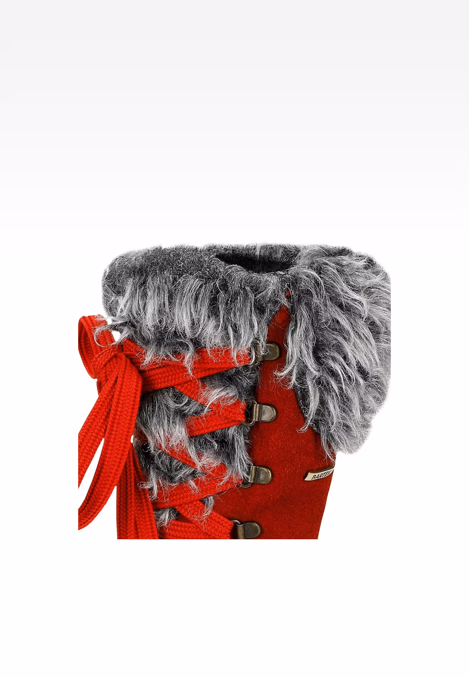 Kozaki ocieplane BARTEK W-74328/09K, dla dziewcząt, czerwony