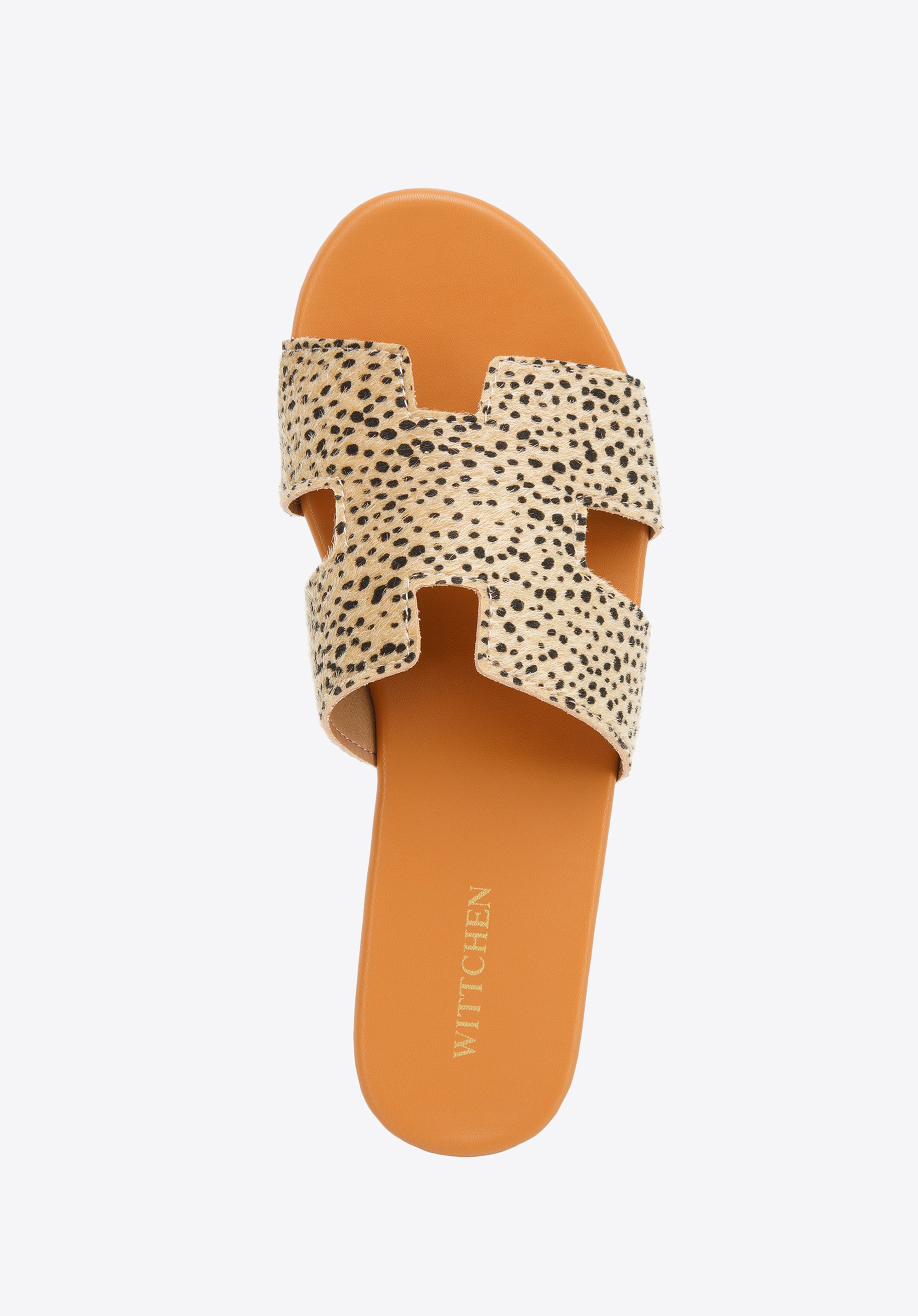 Damskie klapki z przodem w literę H