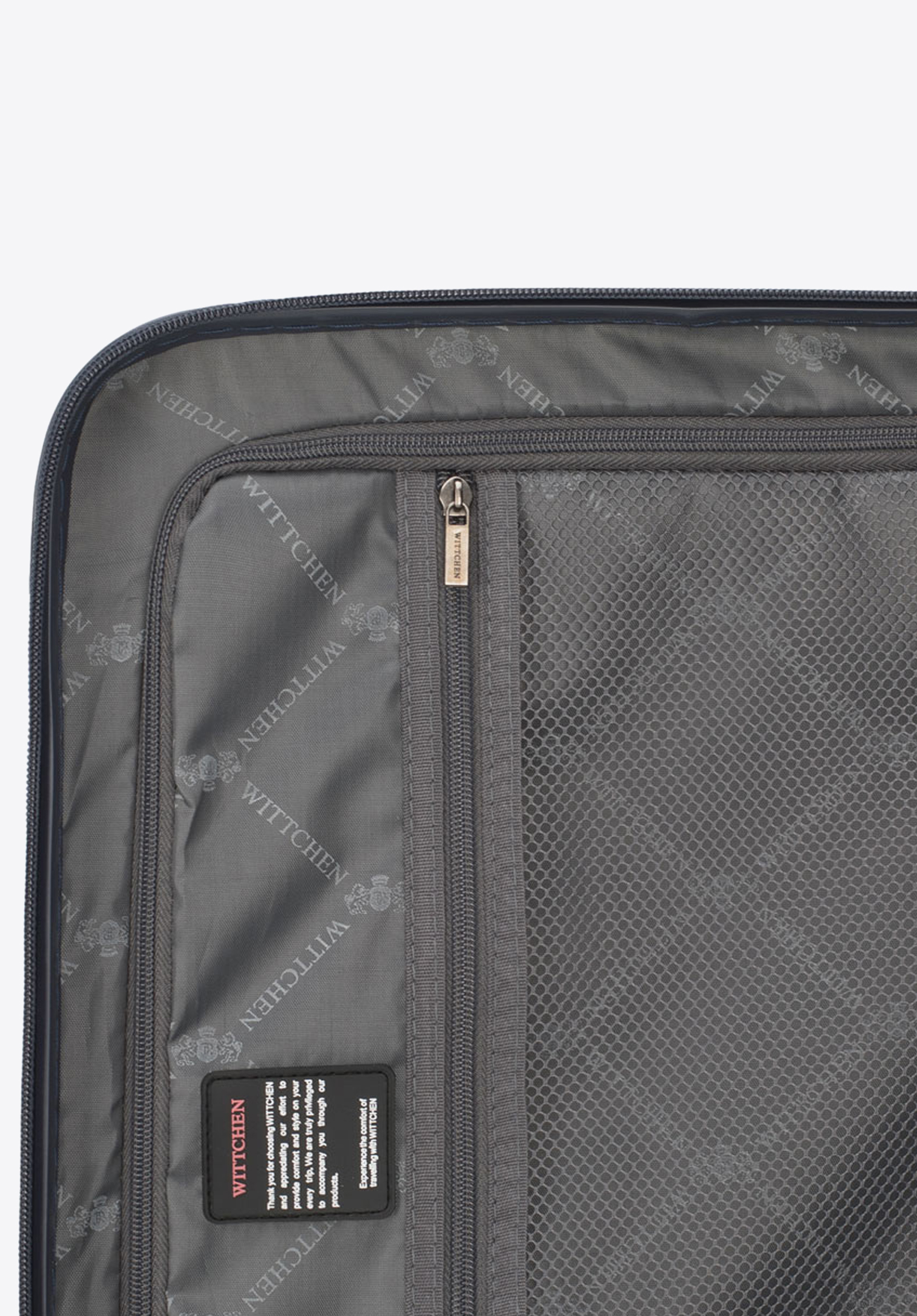 Walizka kabinowa z polikarbonu geometryczna