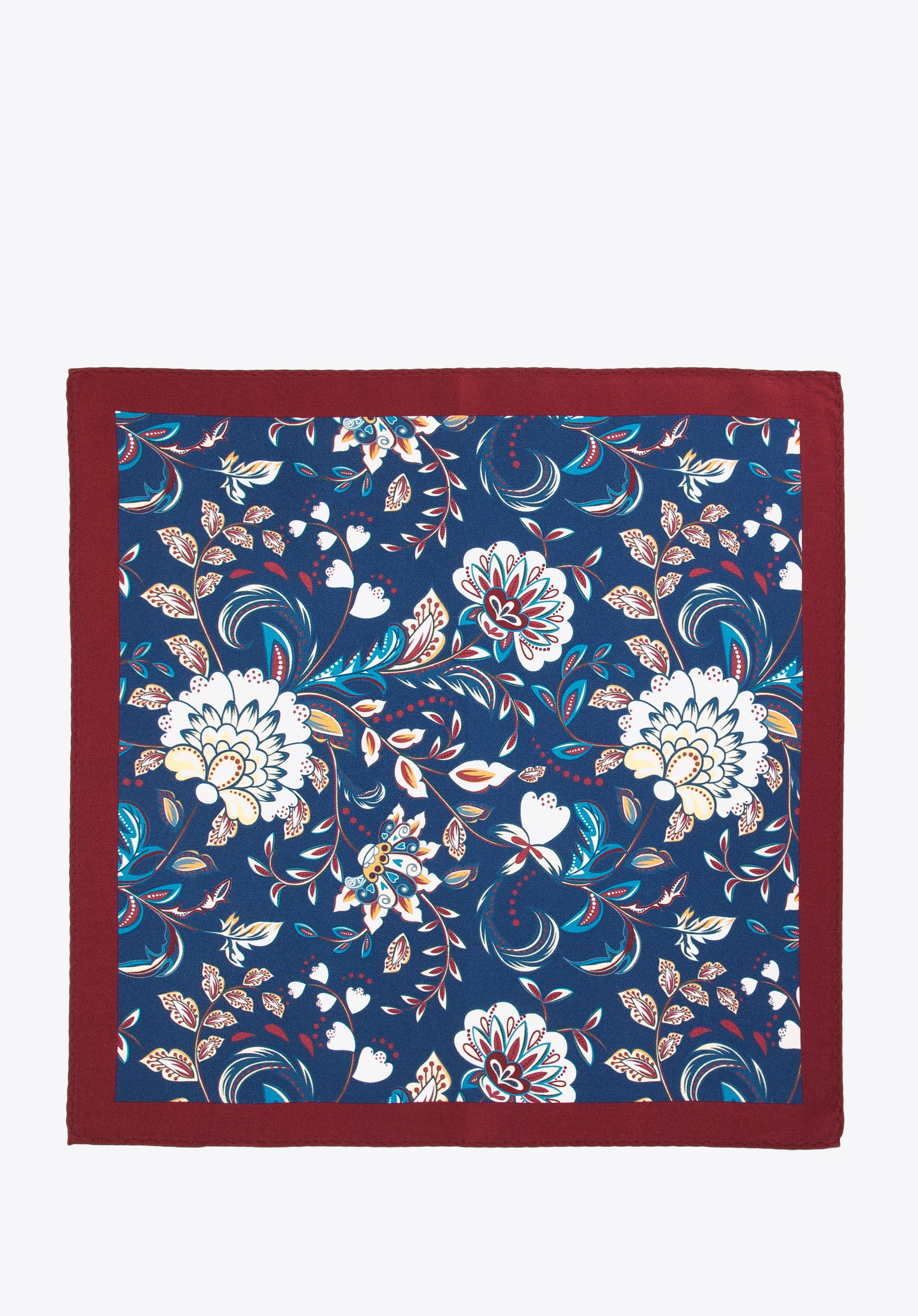 Poszetka jedwabna we wzory