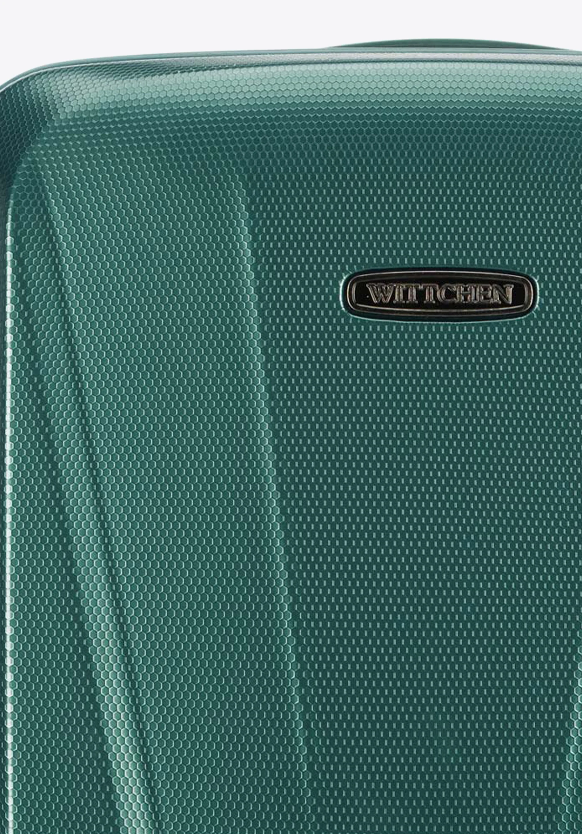 Walizka kabinowa z polikarbonu geometryczna