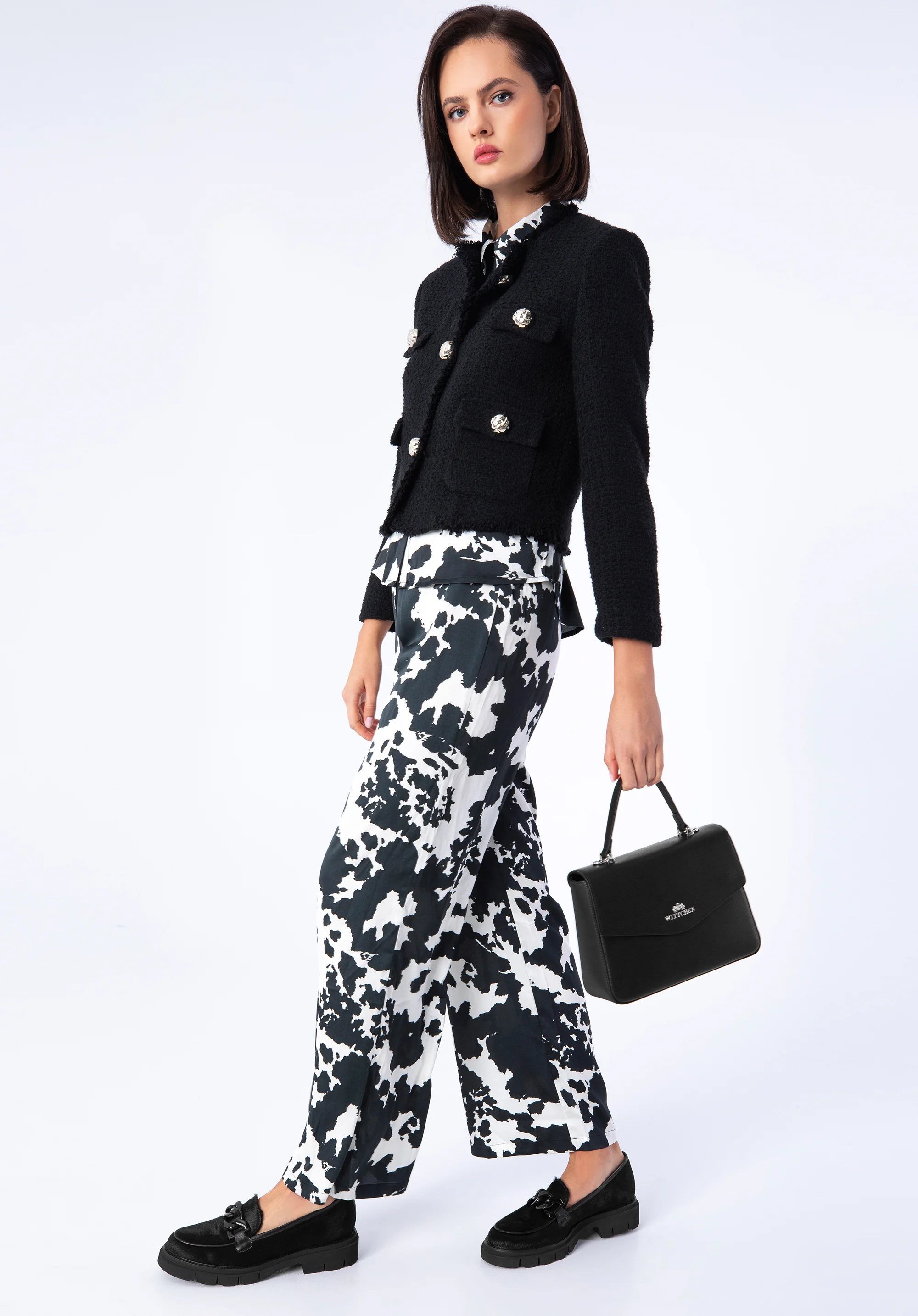 Torebka kuferek skórzana mała