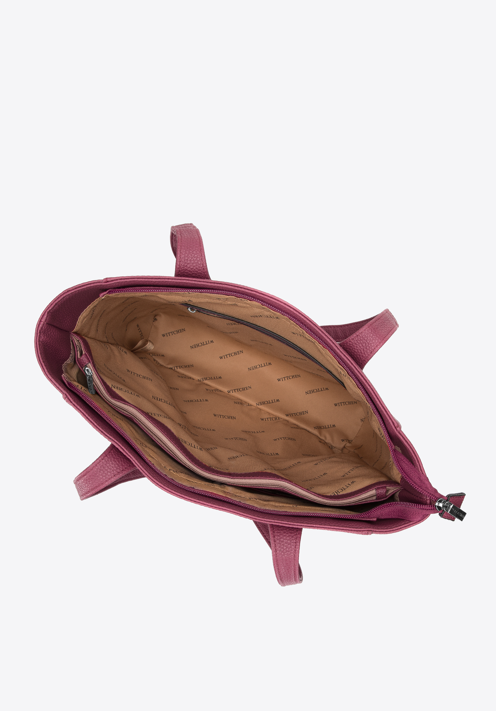 Torebka shopperka klasyczna z kieszenią z przodu