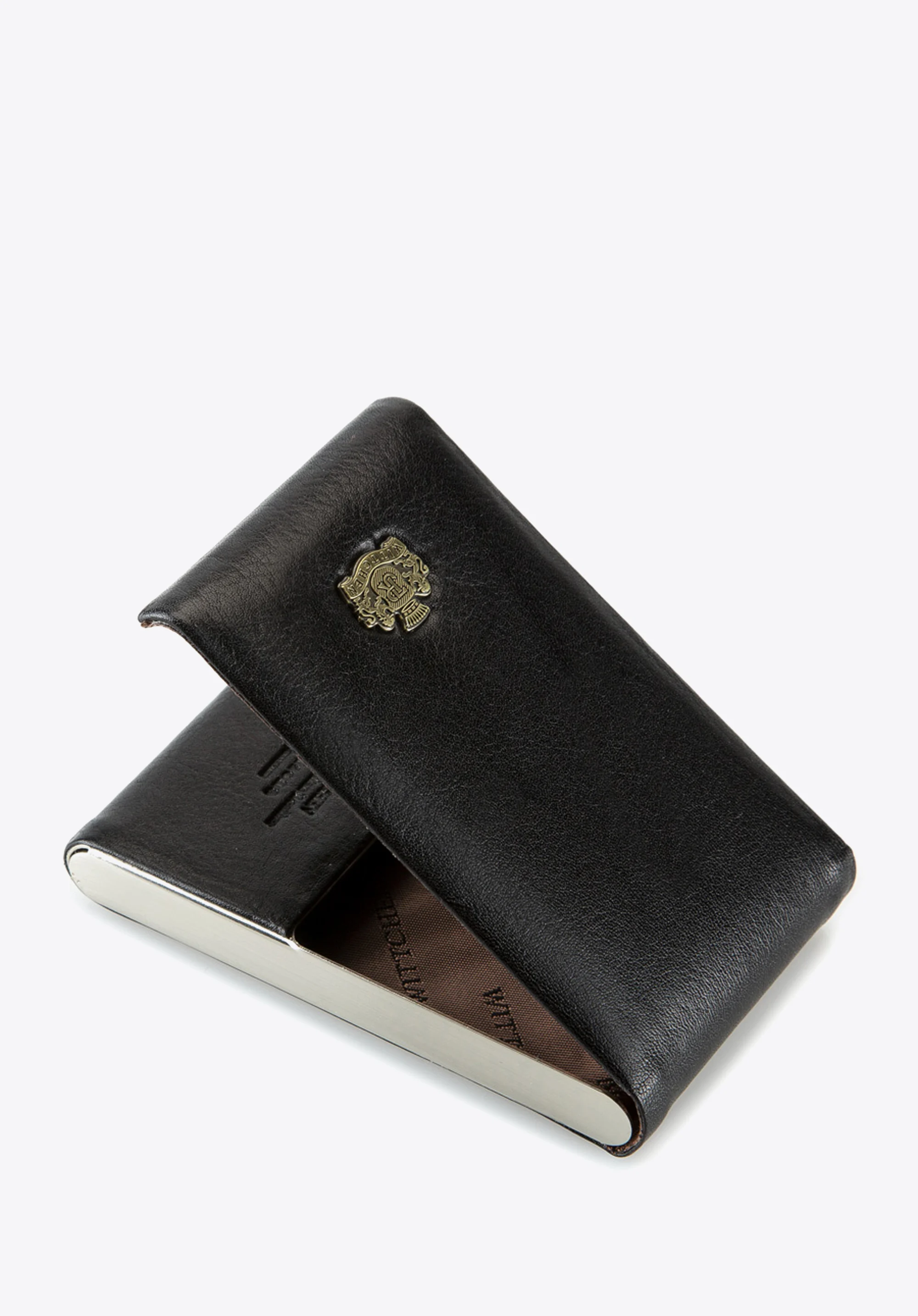 Etui na wizytówki skórzane twarde