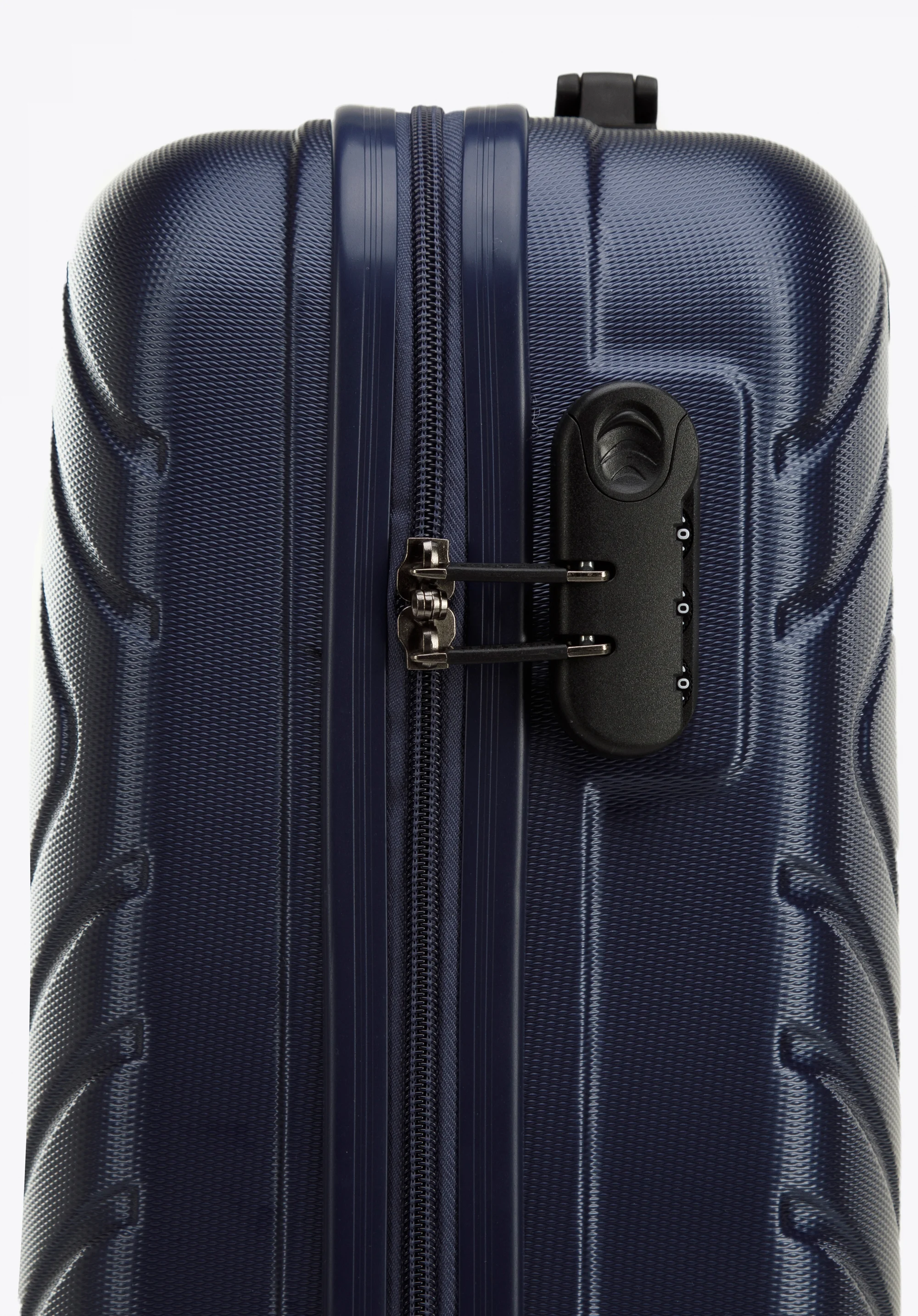 Walizka kabinowa z ABS-u z geometrycznym tłoczeniem