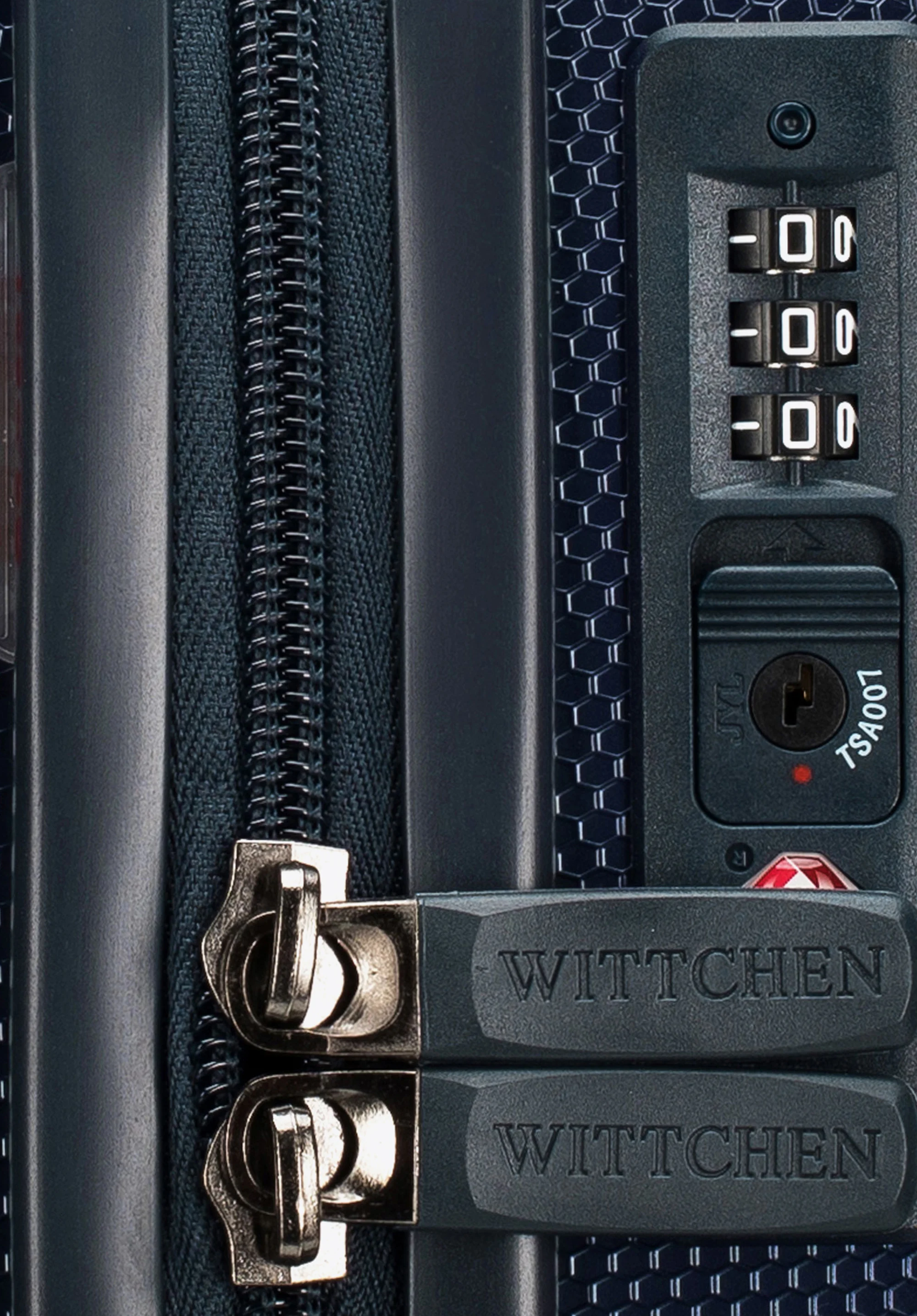 Walizka kabinowa z polikarbonu geometryczna