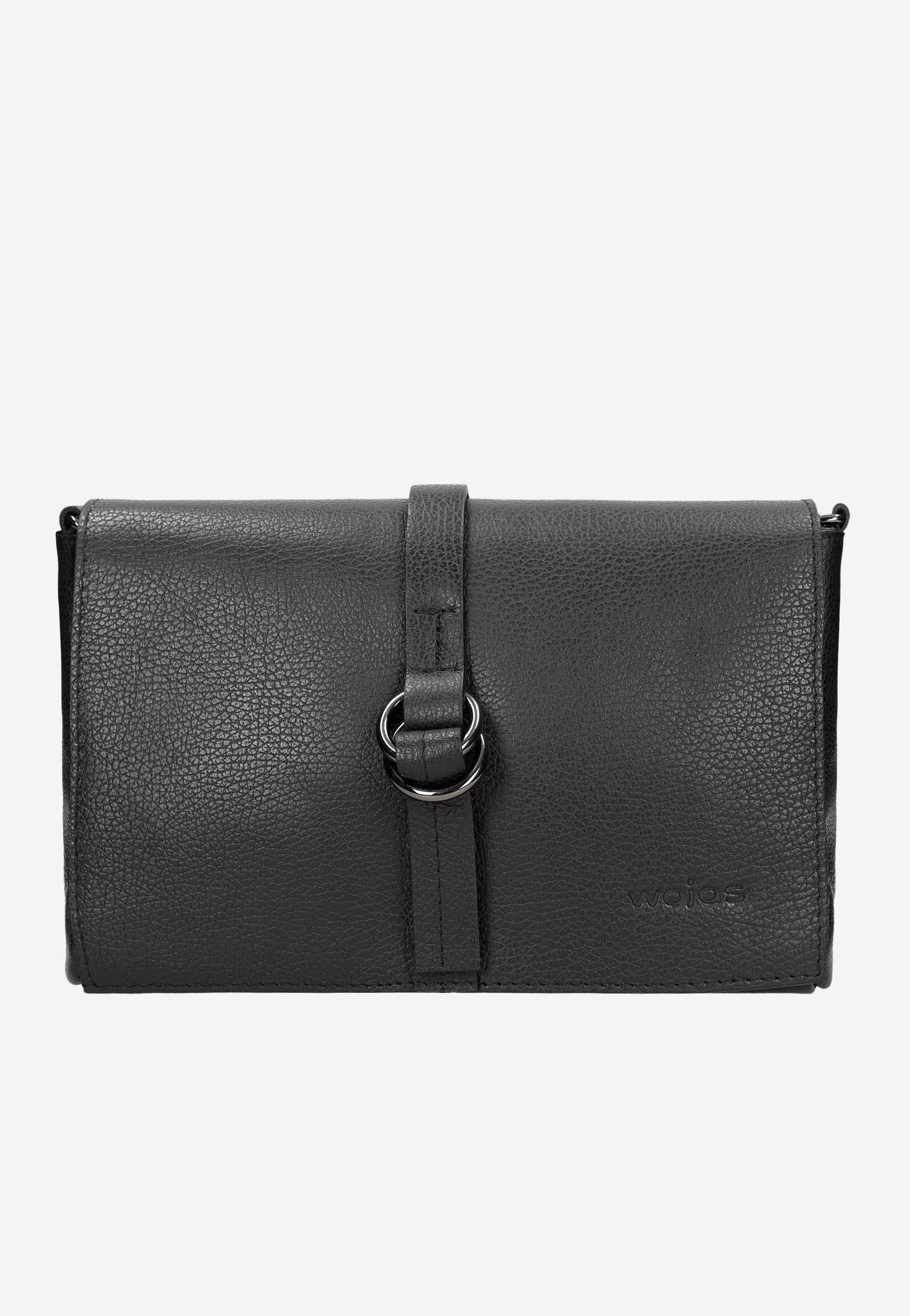 Skórzana torebka damska w jasnym odcieniu beżu