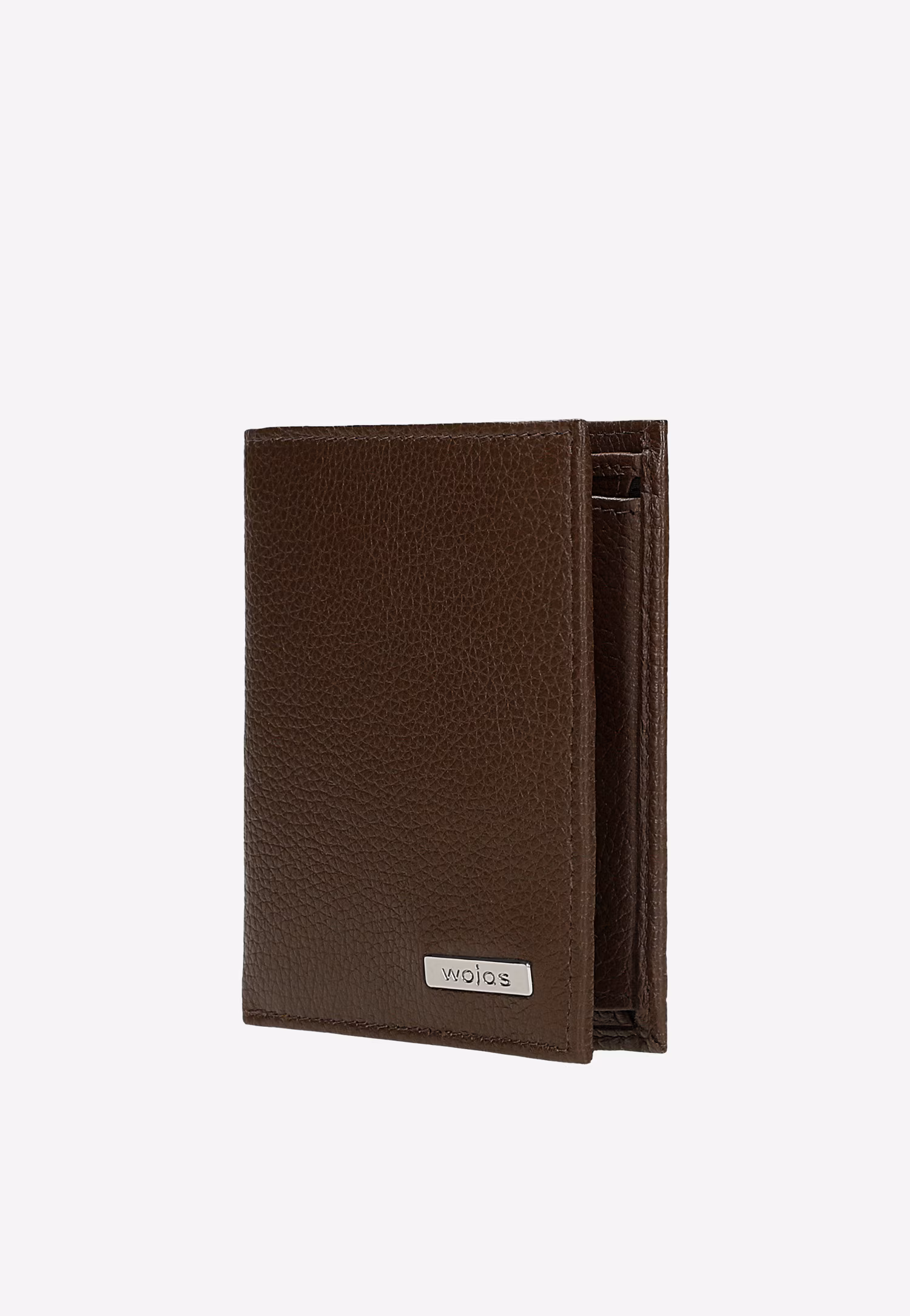 Elegancki brązowy portfel męski ze skóry licowej