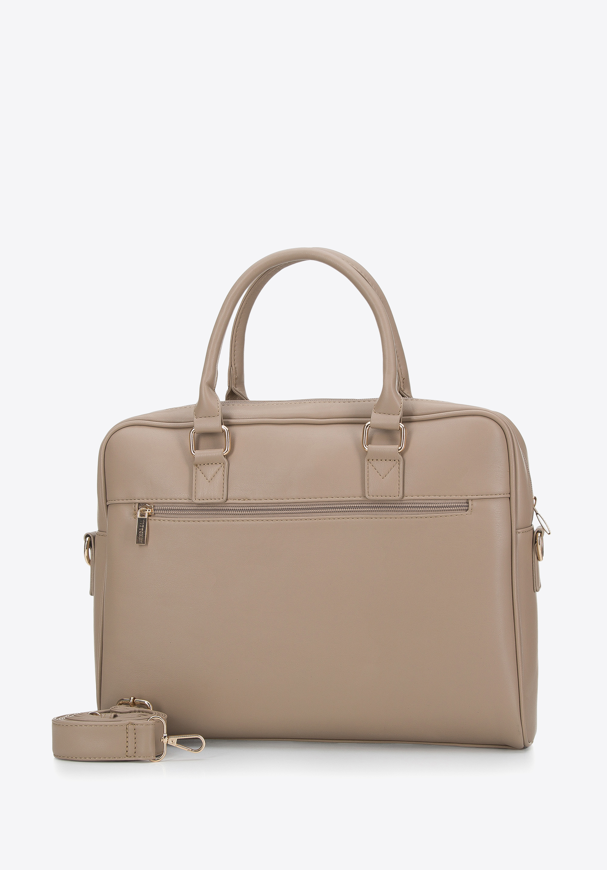 Damska torba na laptopa 11”/12” z frontem z ekozamszu