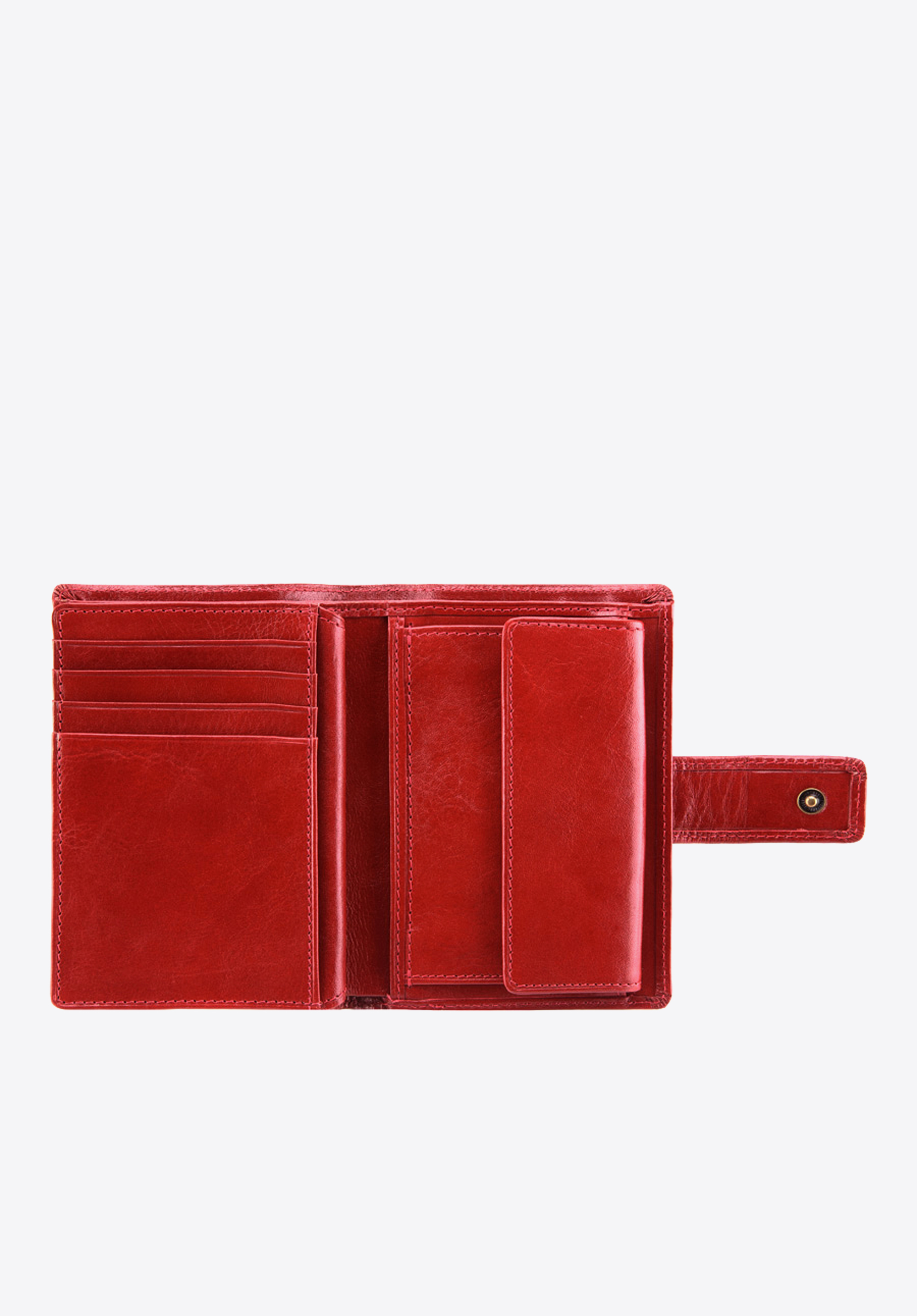 Męski portfel ze skóry zapinany na napę