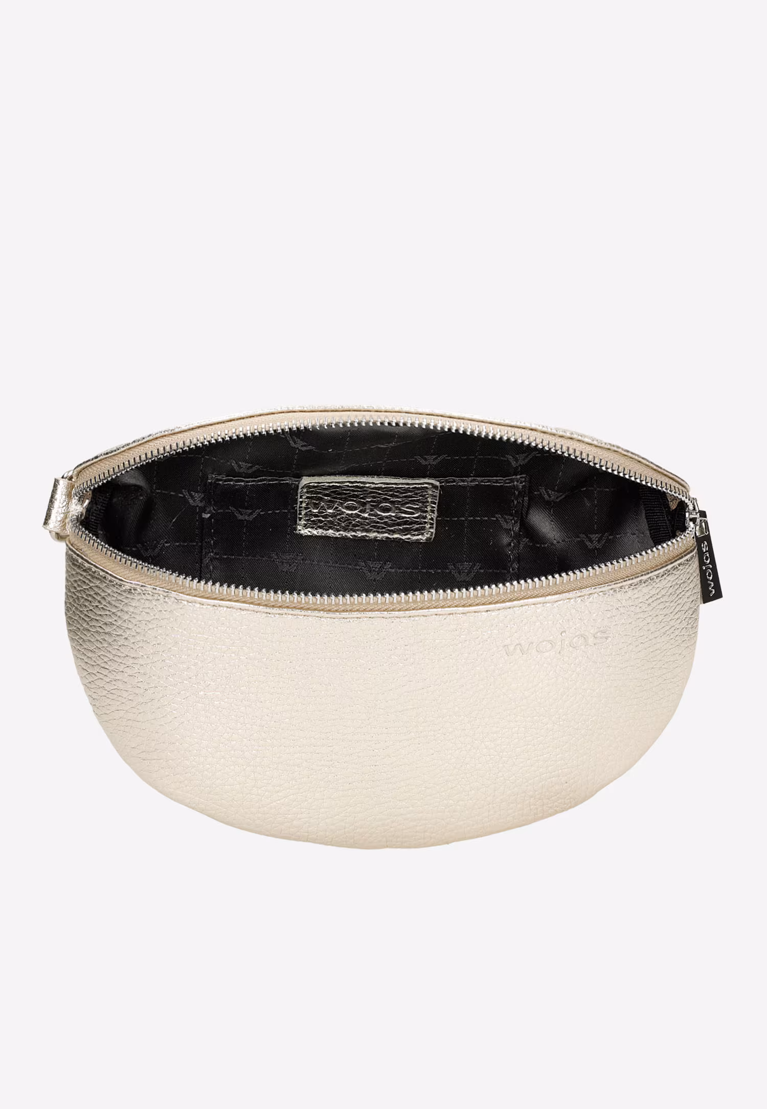 Czarna skórzana torebka nerka