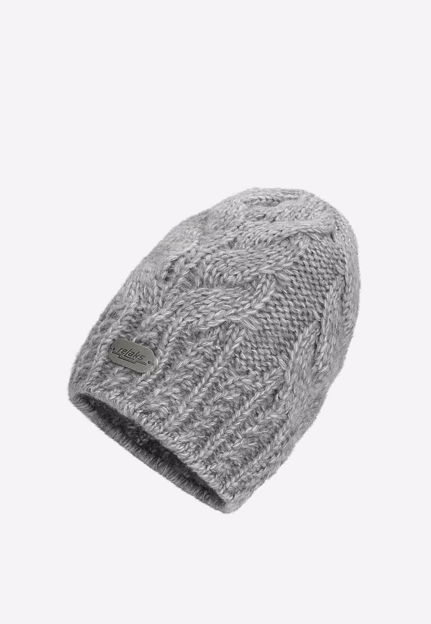 Beżowy komplet czapka + szalik z wełny merino